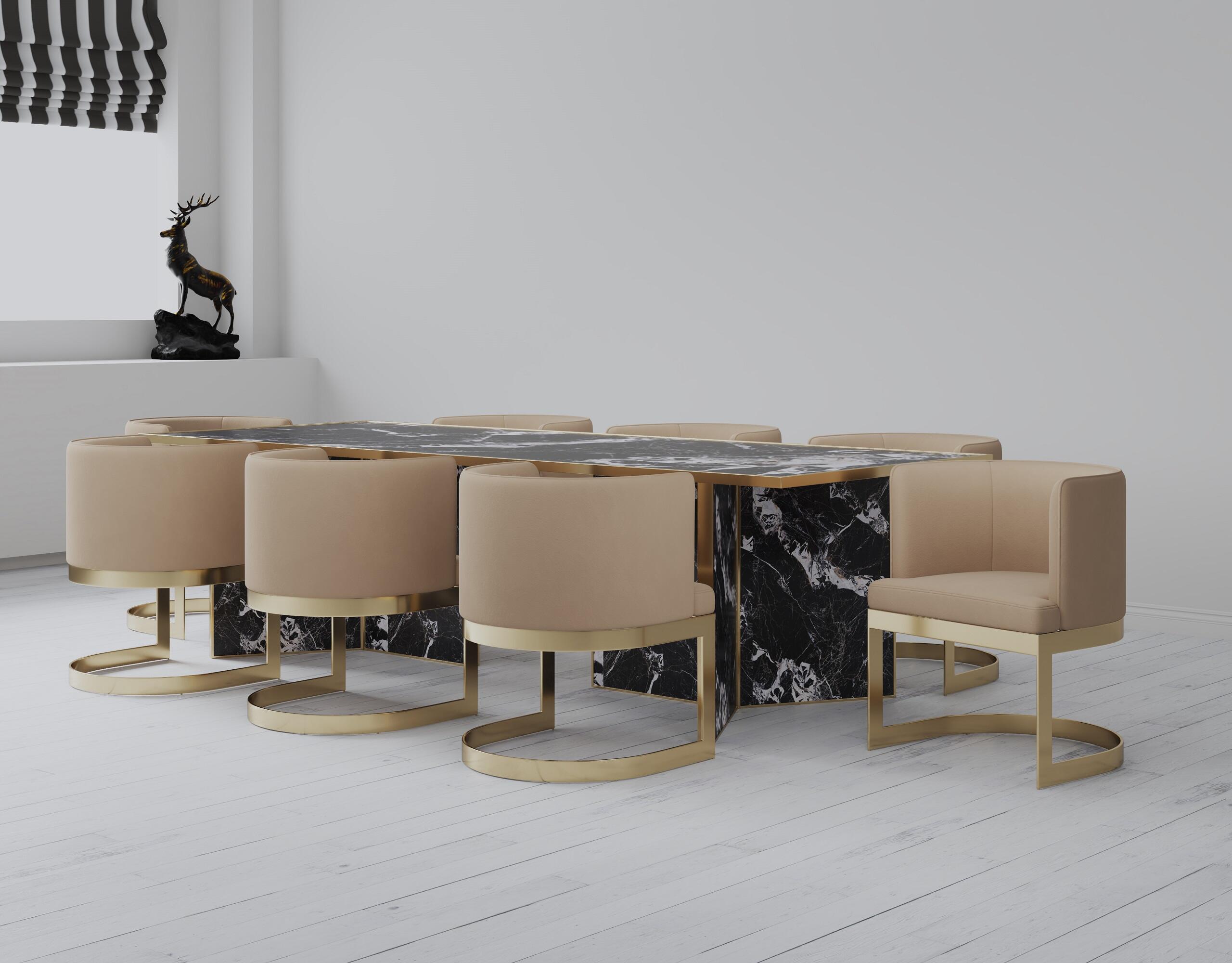 Manhattan Comfort Aura Dining Chair, Sand, rollover