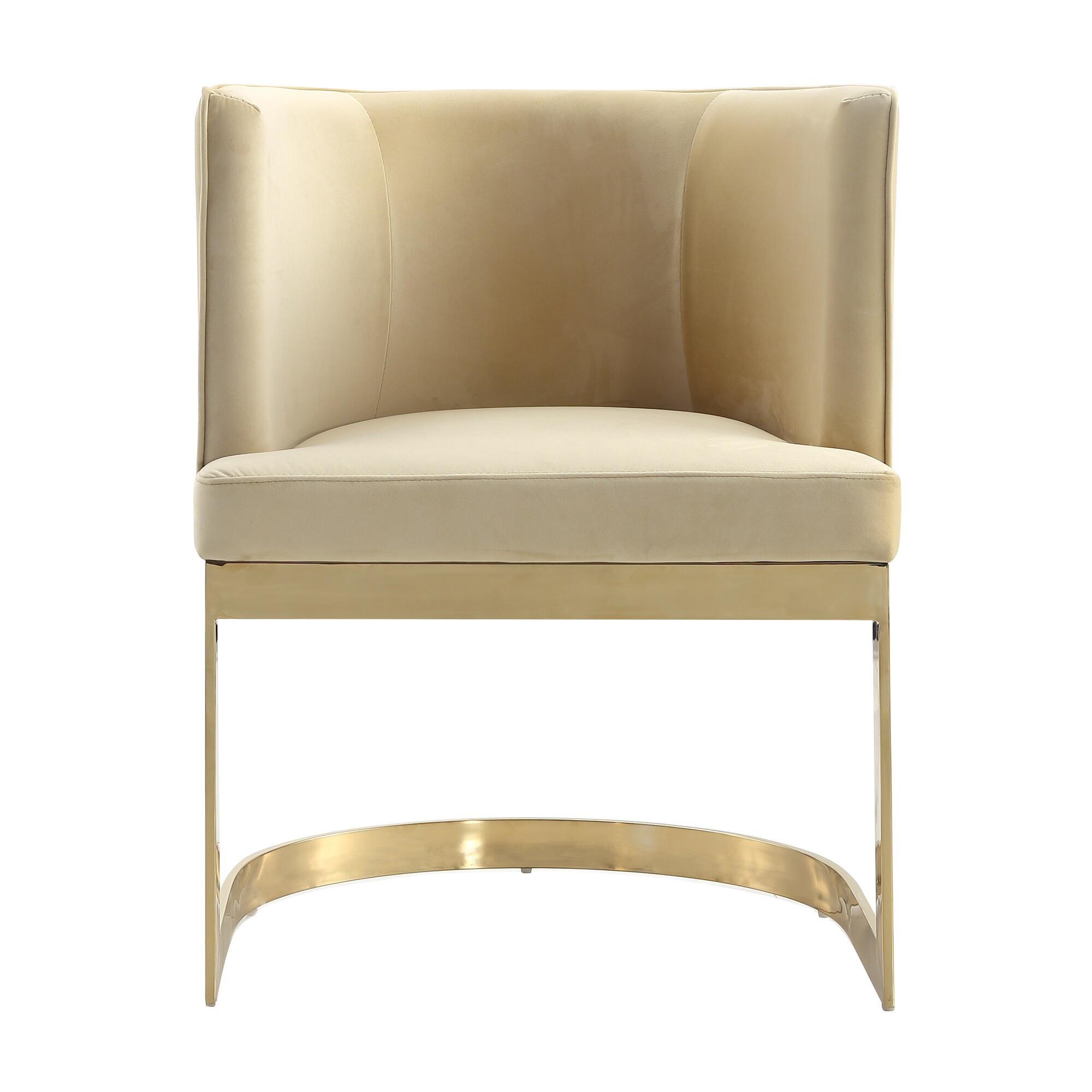 Manhattan Comfort Aura Dining Chair, Sand, large