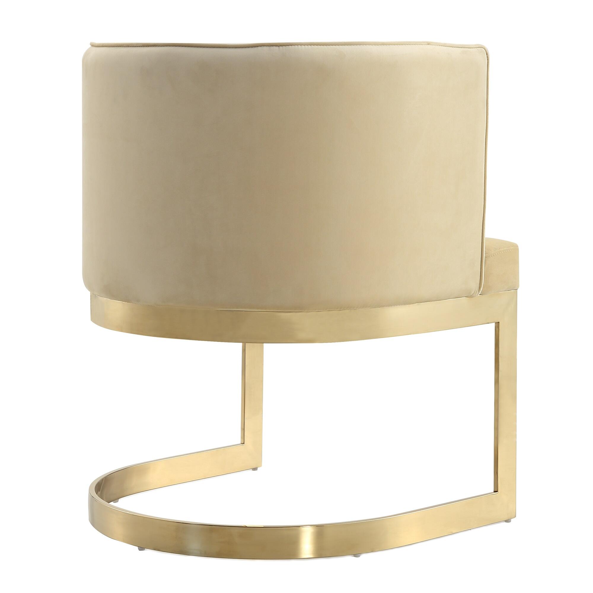 Manhattan Comfort Aura Dining Chair, Sand, large