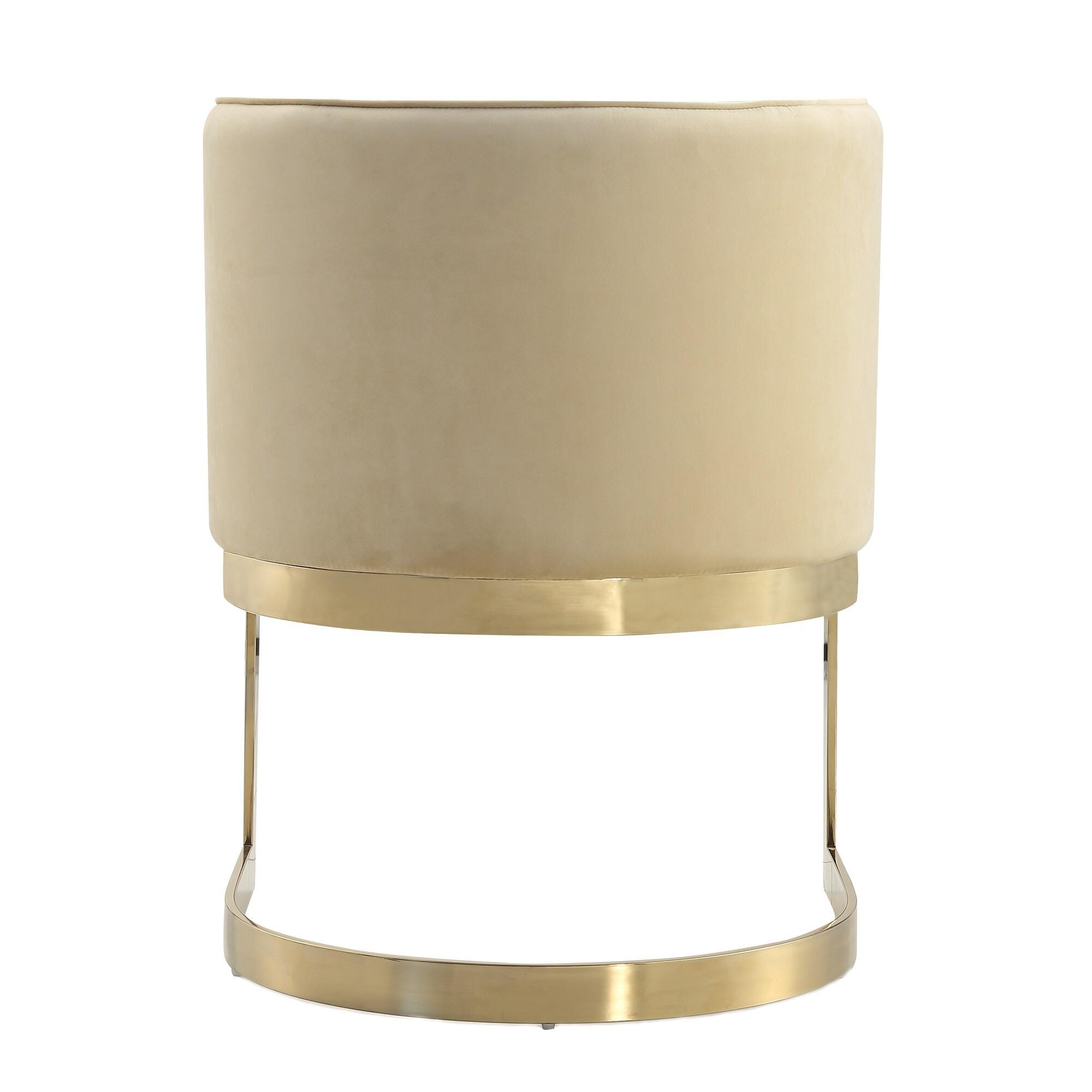 Manhattan Comfort Aura Dining Chair, Sand, large