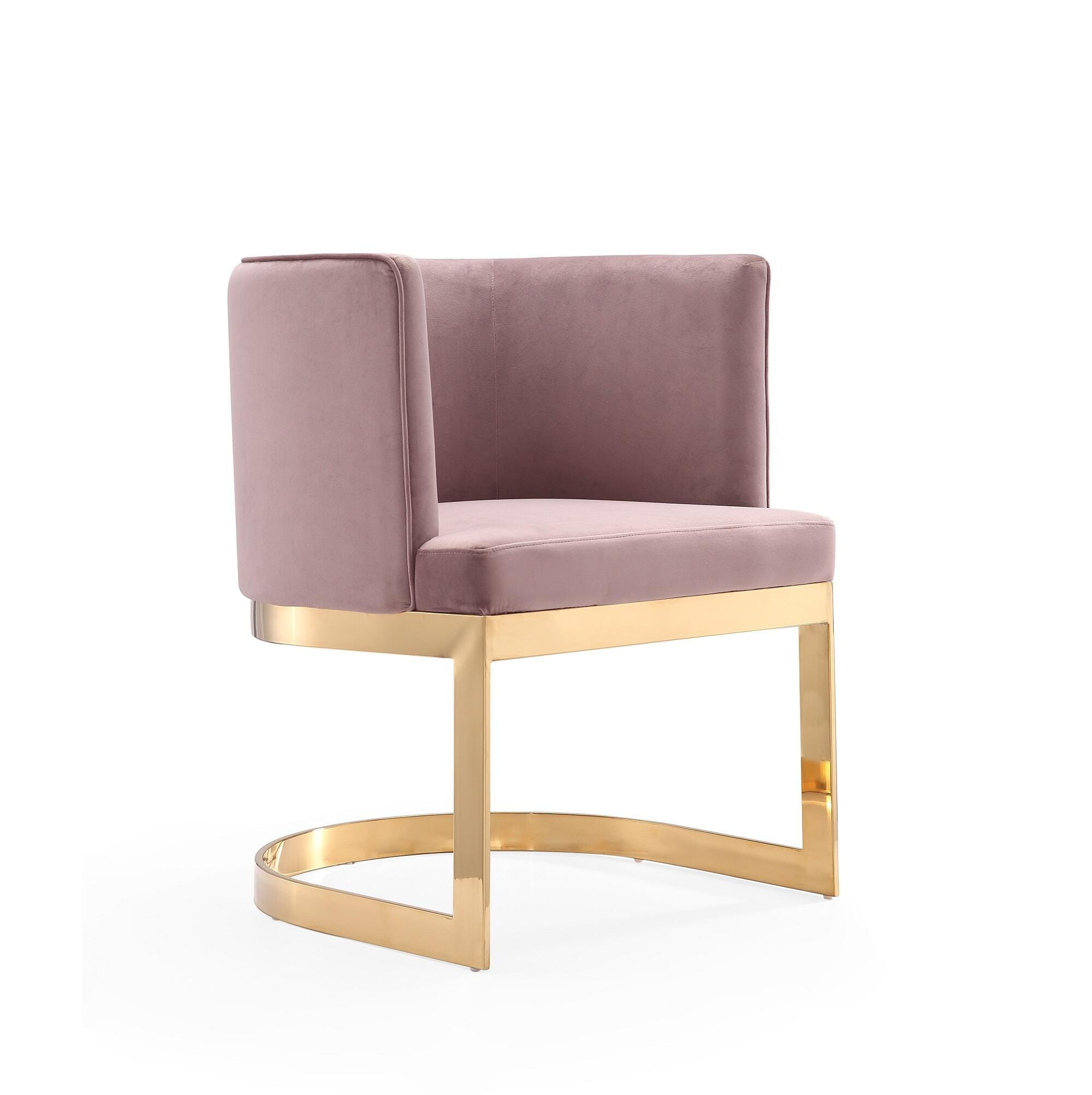 Manhattan Comfort Aura Dining Chair, Blush, large