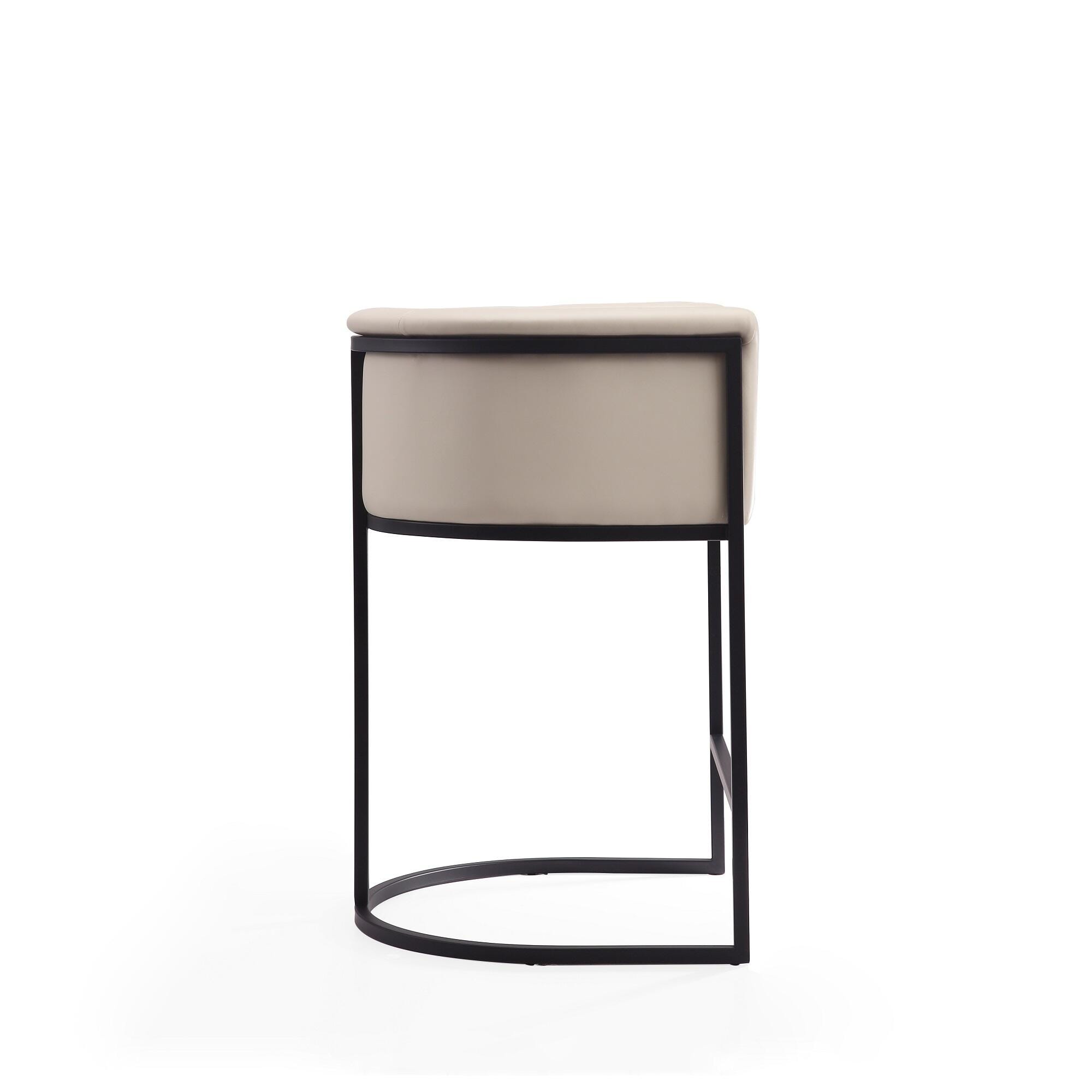 Manhattan Comfort Cosmopolitan Counter Height Bar Stool, Cream, large