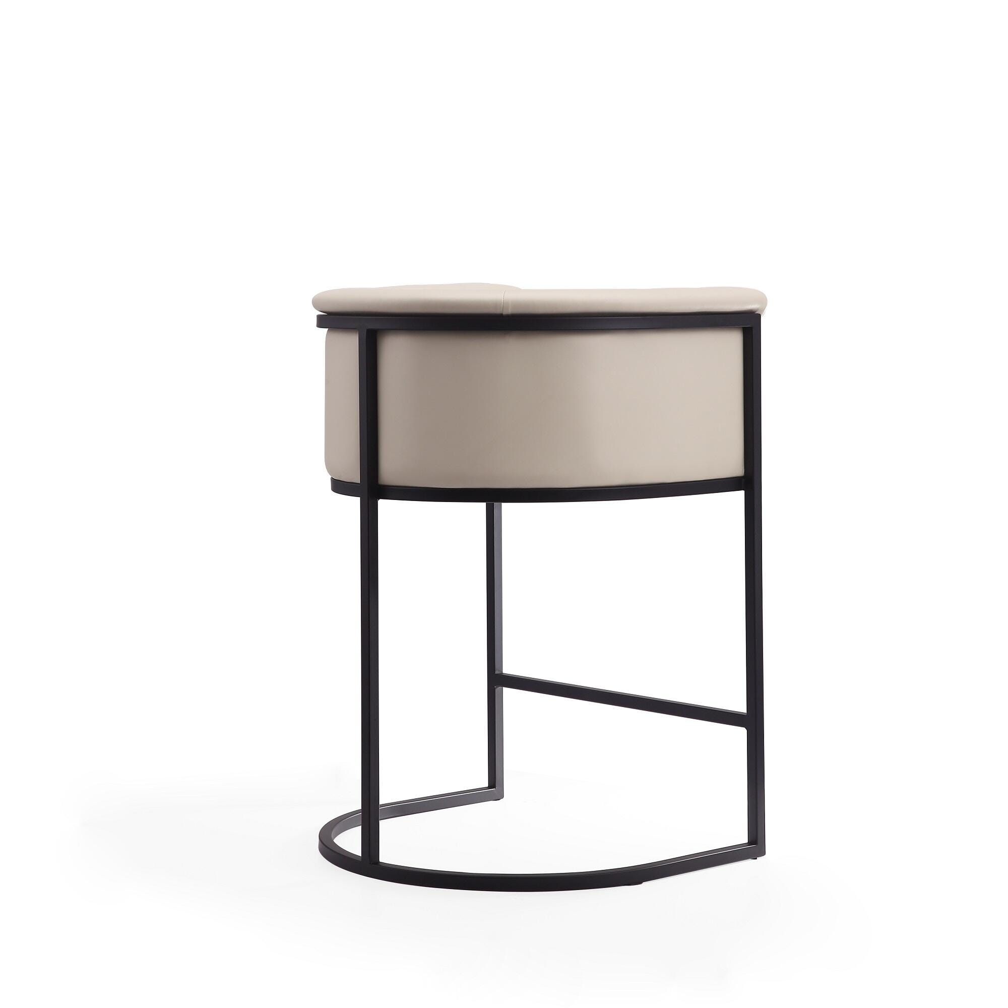 Manhattan Comfort Cosmopolitan Counter Height Bar Stool, Cream, large