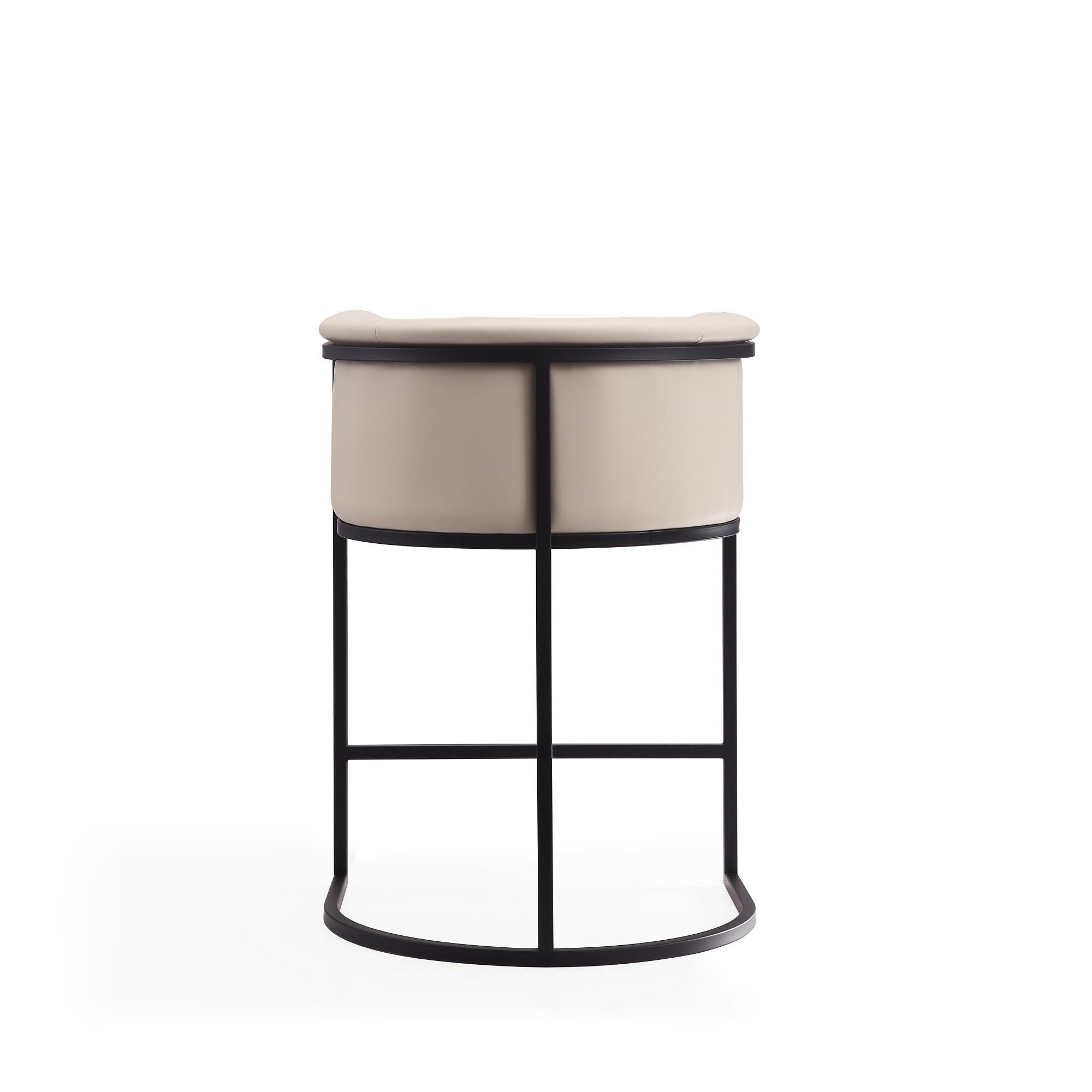 Manhattan Comfort Cosmopolitan Counter Height Bar Stool, Cream, large