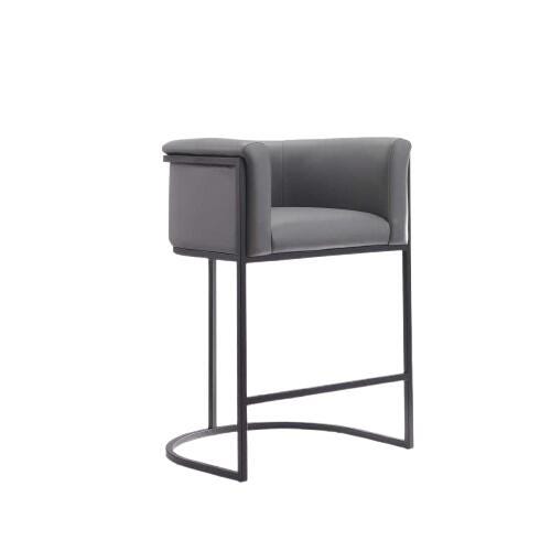 Manhattan Comfort Cosmopolitan Counter Height Bar Stool, Graphite, large