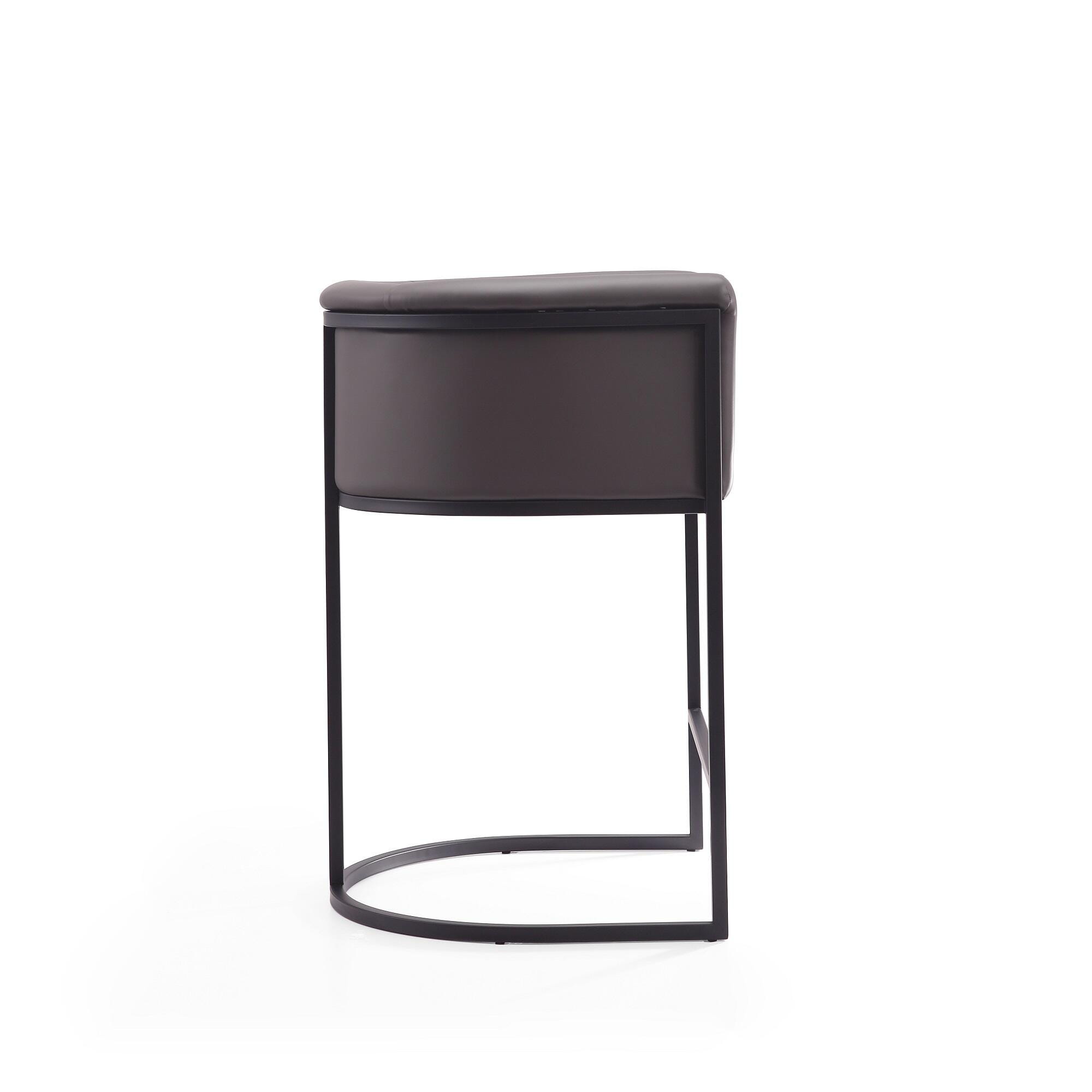 Manhattan Comfort Cosmopolitan Counter Height Bar Stool, Graphite, large