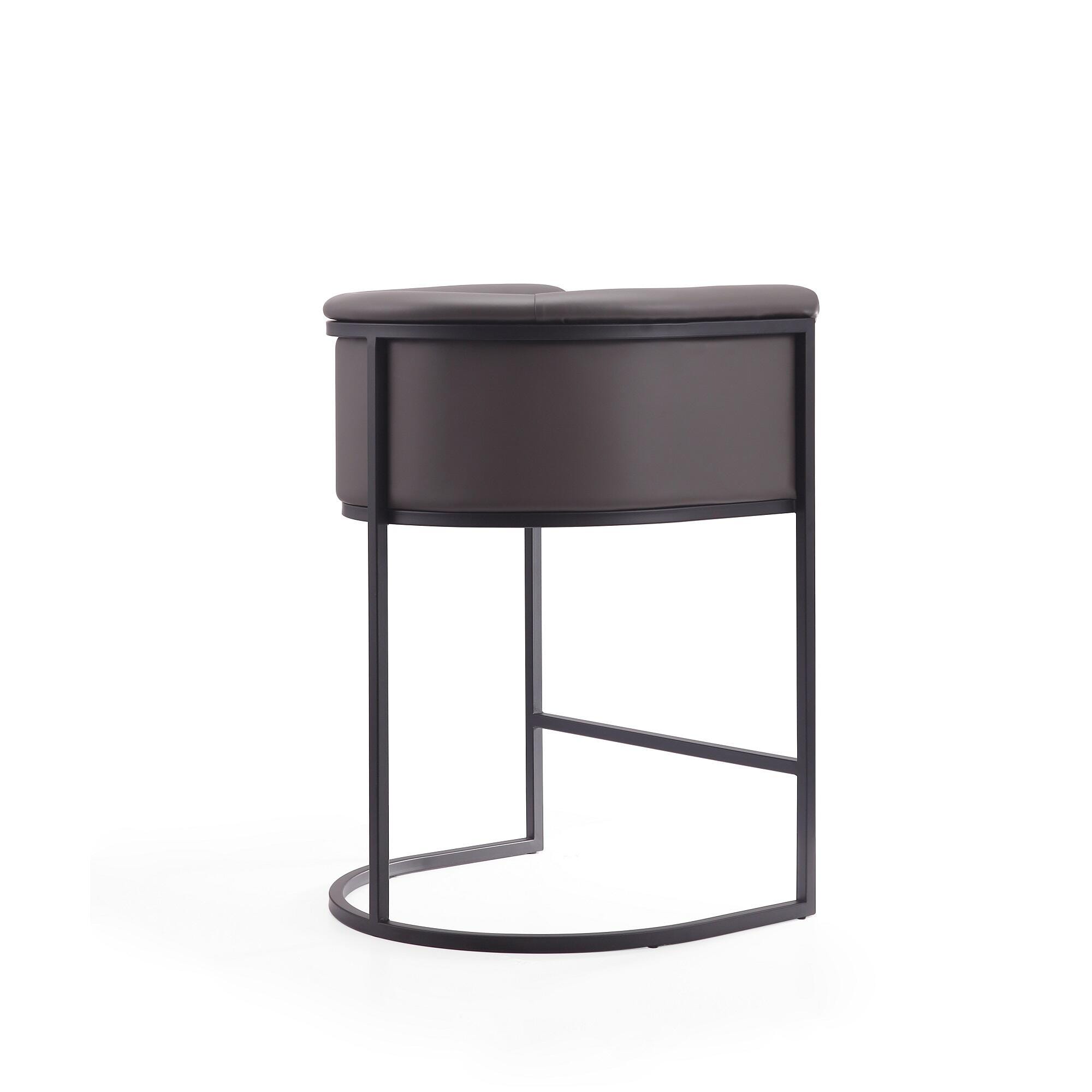 Manhattan Comfort Cosmopolitan Counter Height Bar Stool, Graphite, large