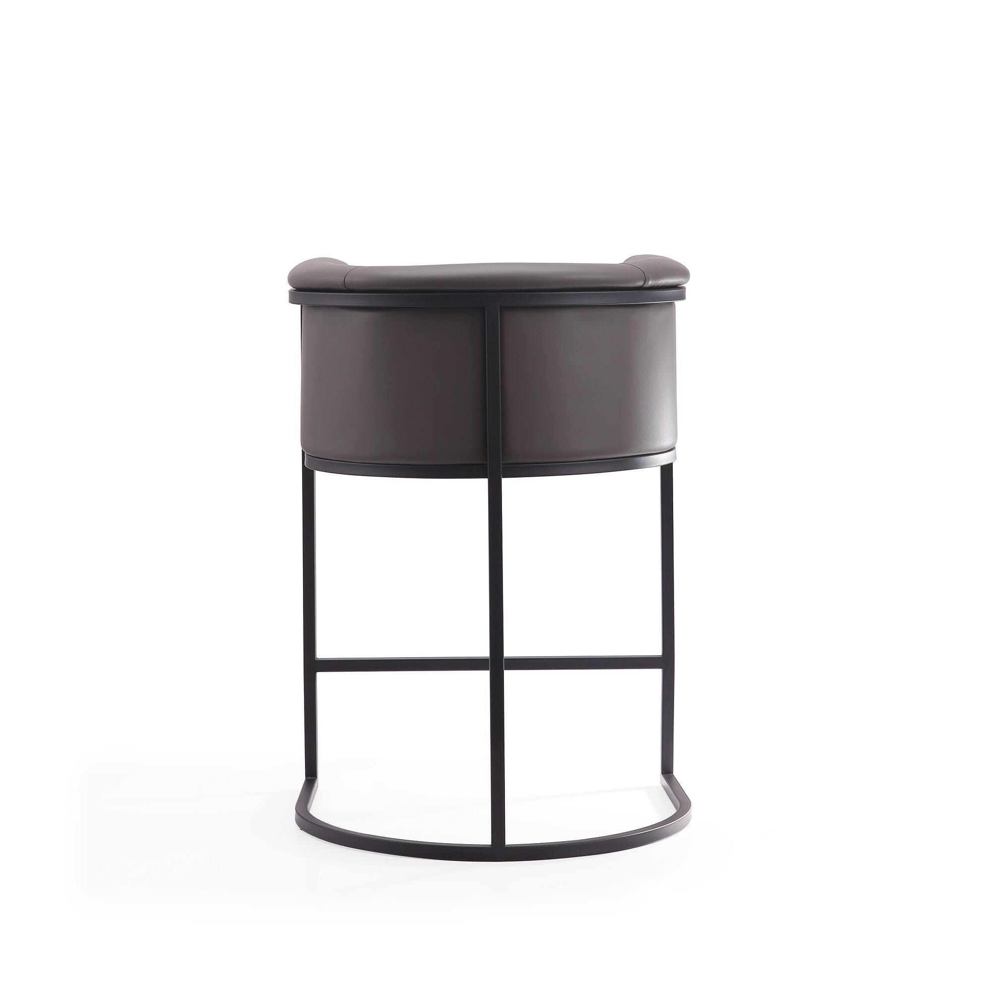 Manhattan Comfort Cosmopolitan Counter Height Bar Stool, Graphite, large