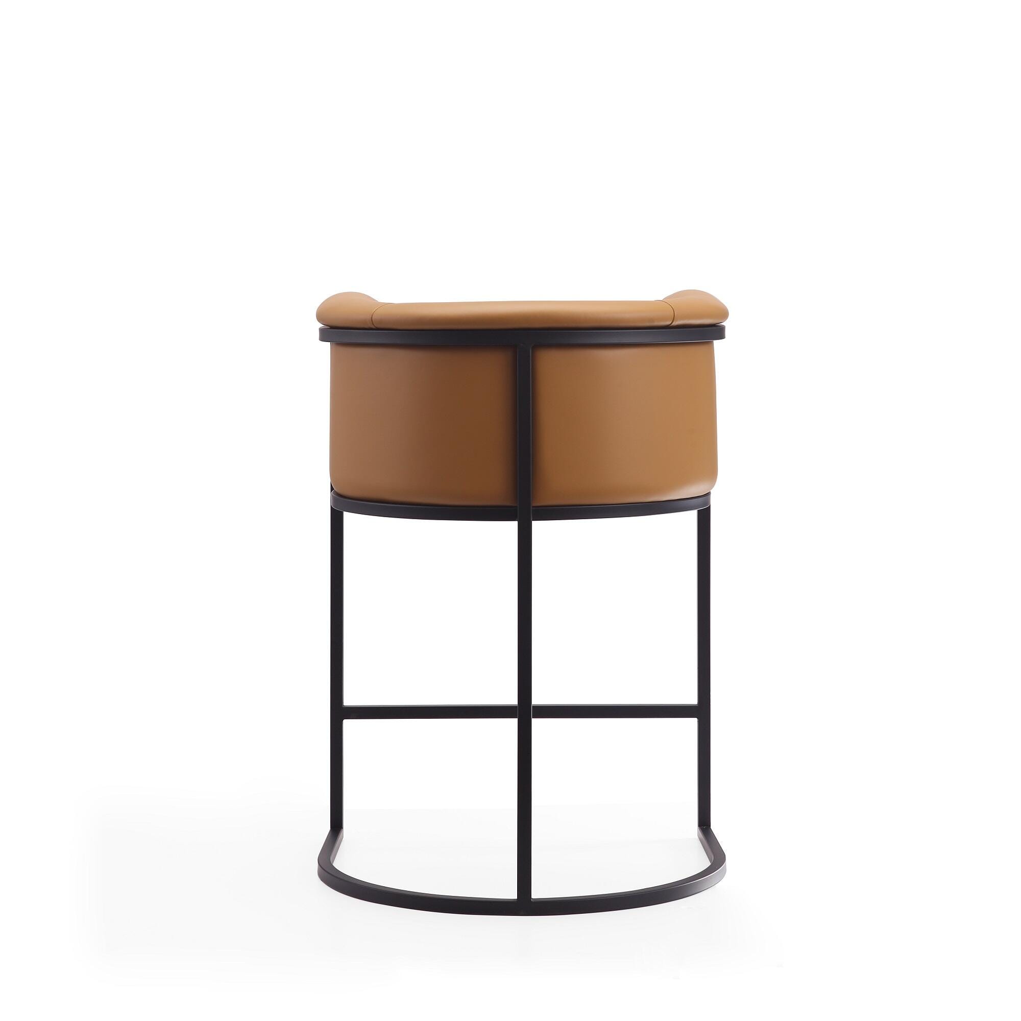 Manhattan Comfort Cosmopolitan Counter Height Bar Stool, Camel, large