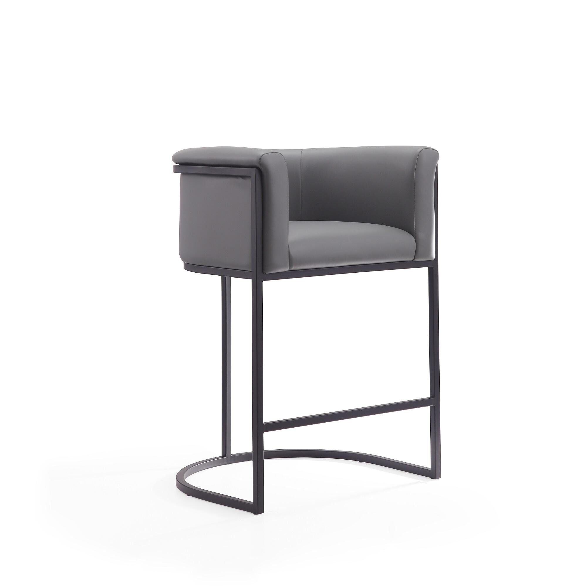 Manhattan Comfort Cosmopolitan Counter Height Bar Stool, Gray, large