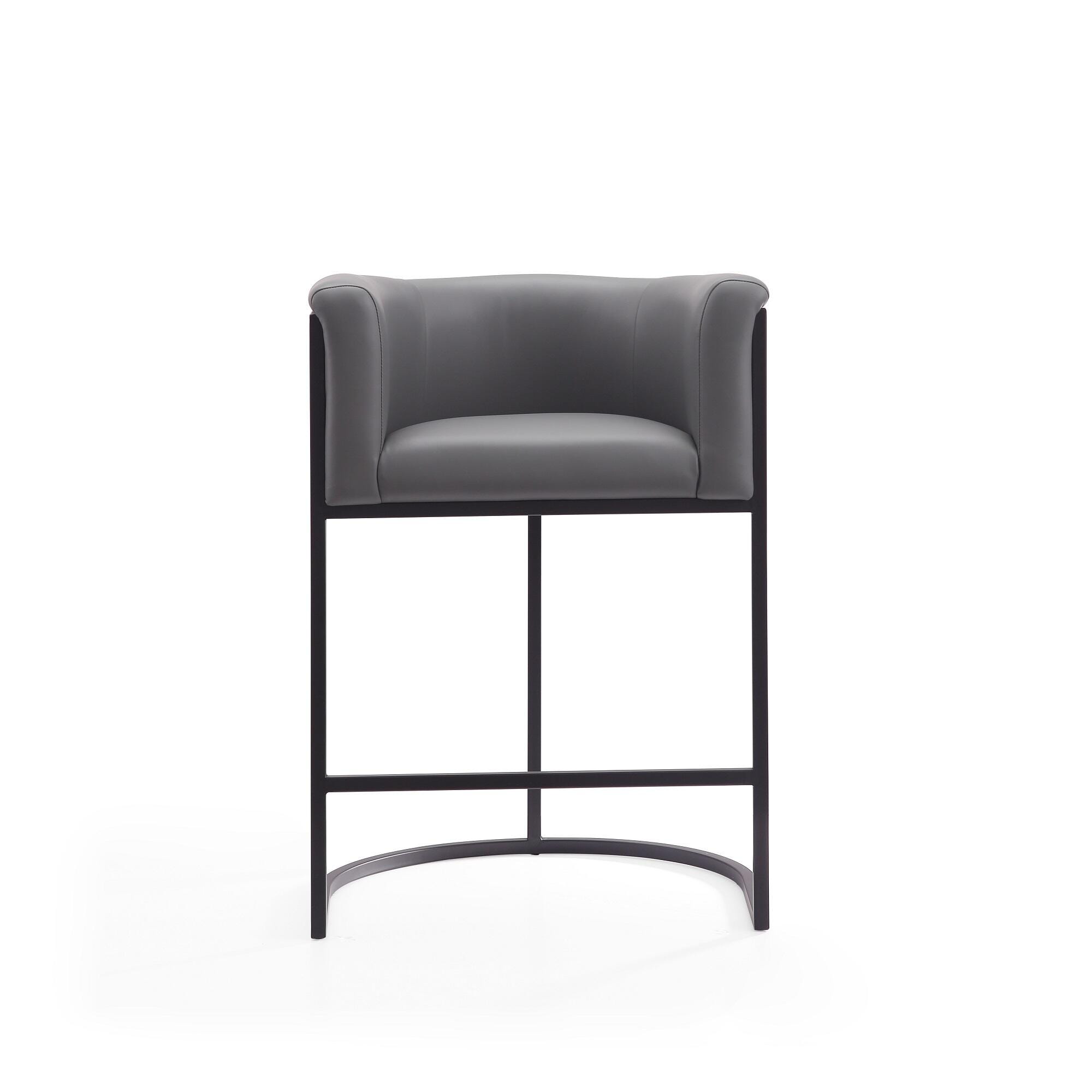 Manhattan Comfort Cosmopolitan Counter Height Bar Stool, Gray, large