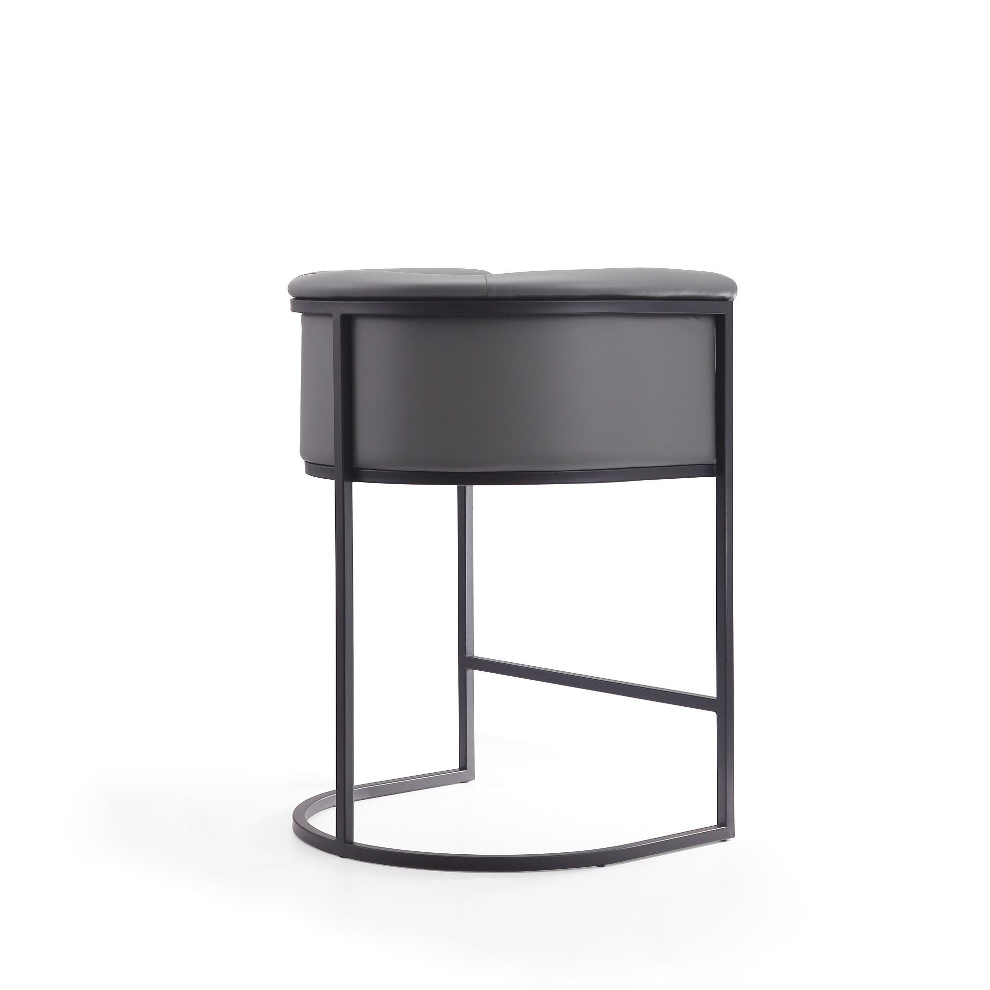 Manhattan Comfort Cosmopolitan Counter Height Bar Stool, Gray, large