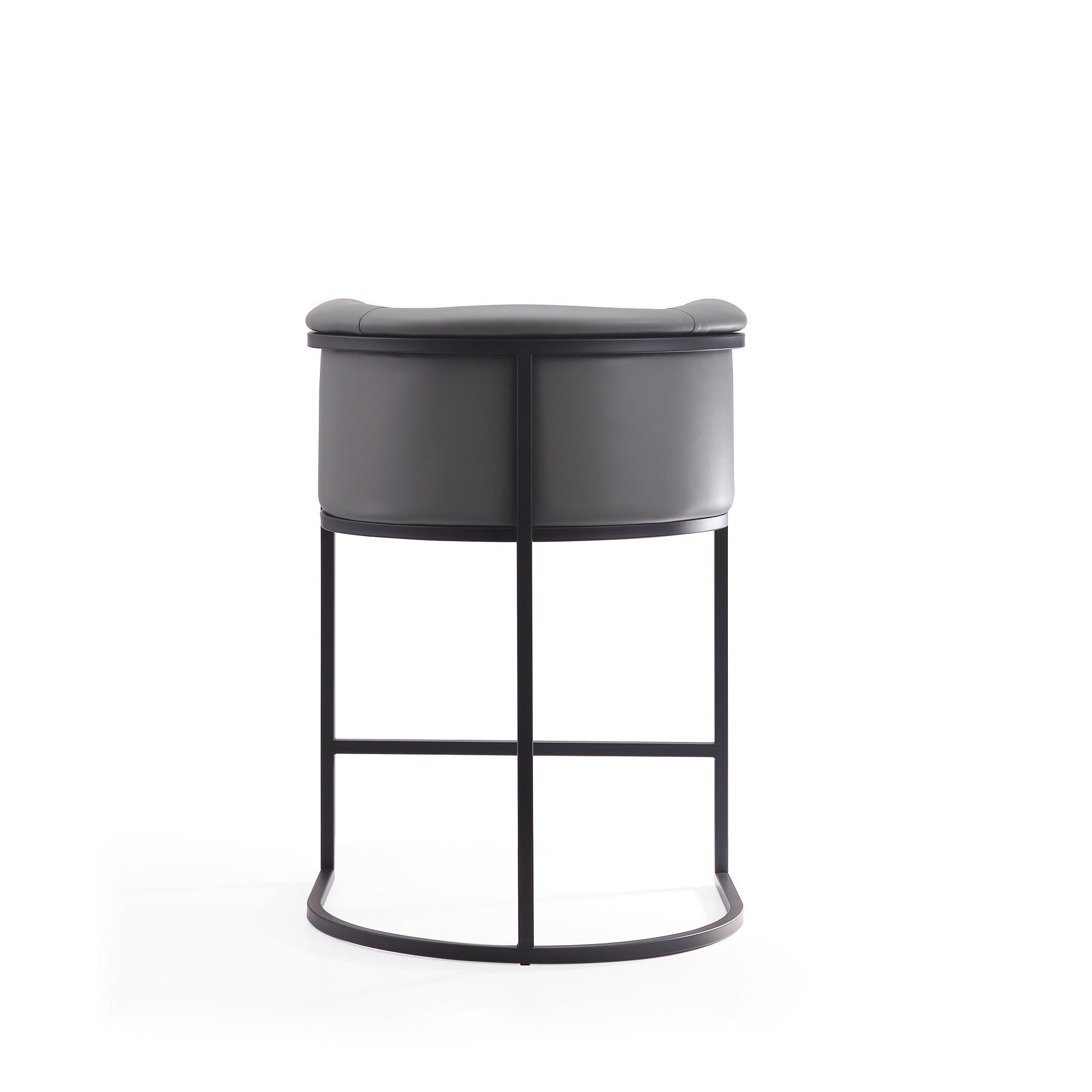 Manhattan Comfort Cosmopolitan Counter Height Bar Stool, Gray, large