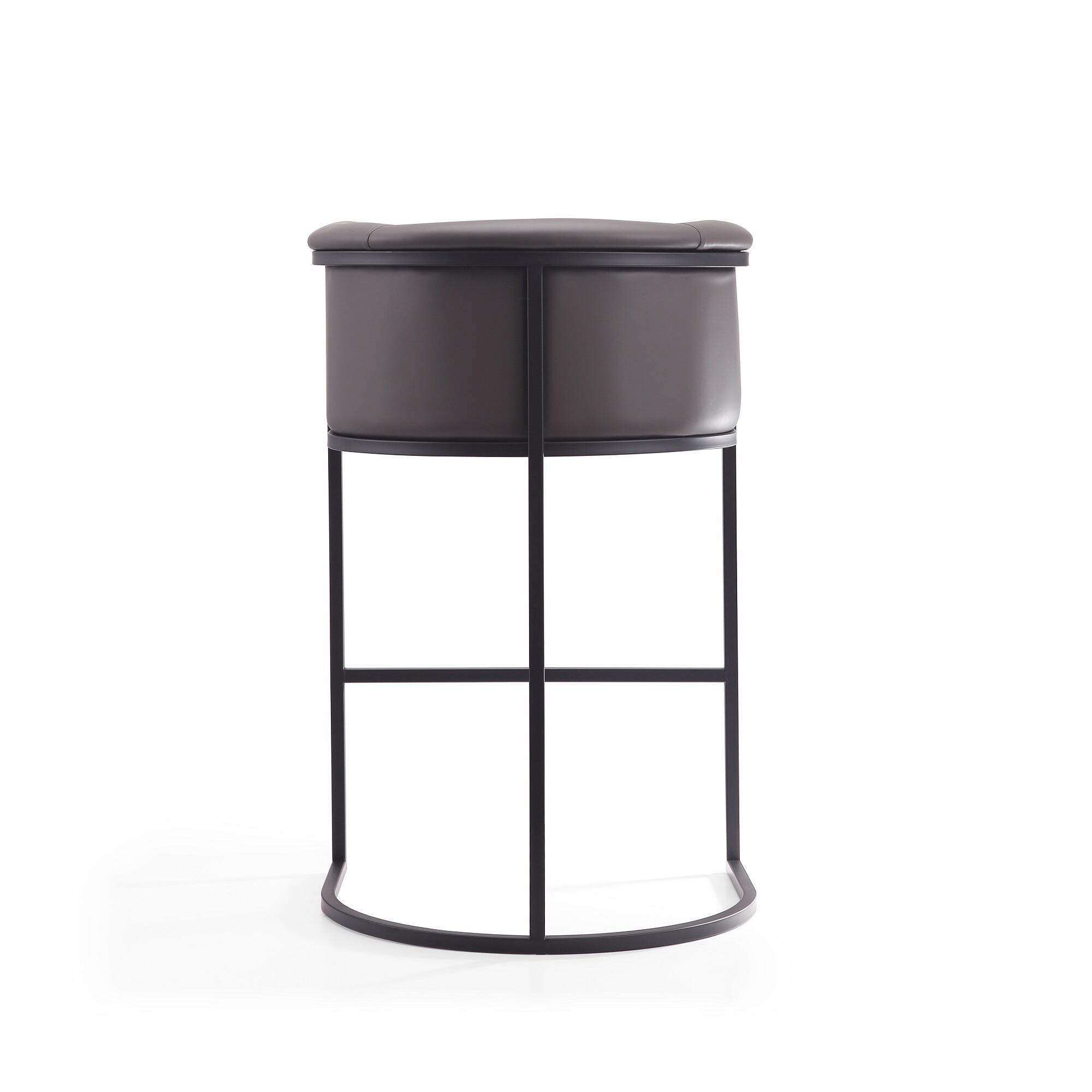 Manhattan Comfort Cosmopolitan Bar Height Bar Stool, Graphite, large
