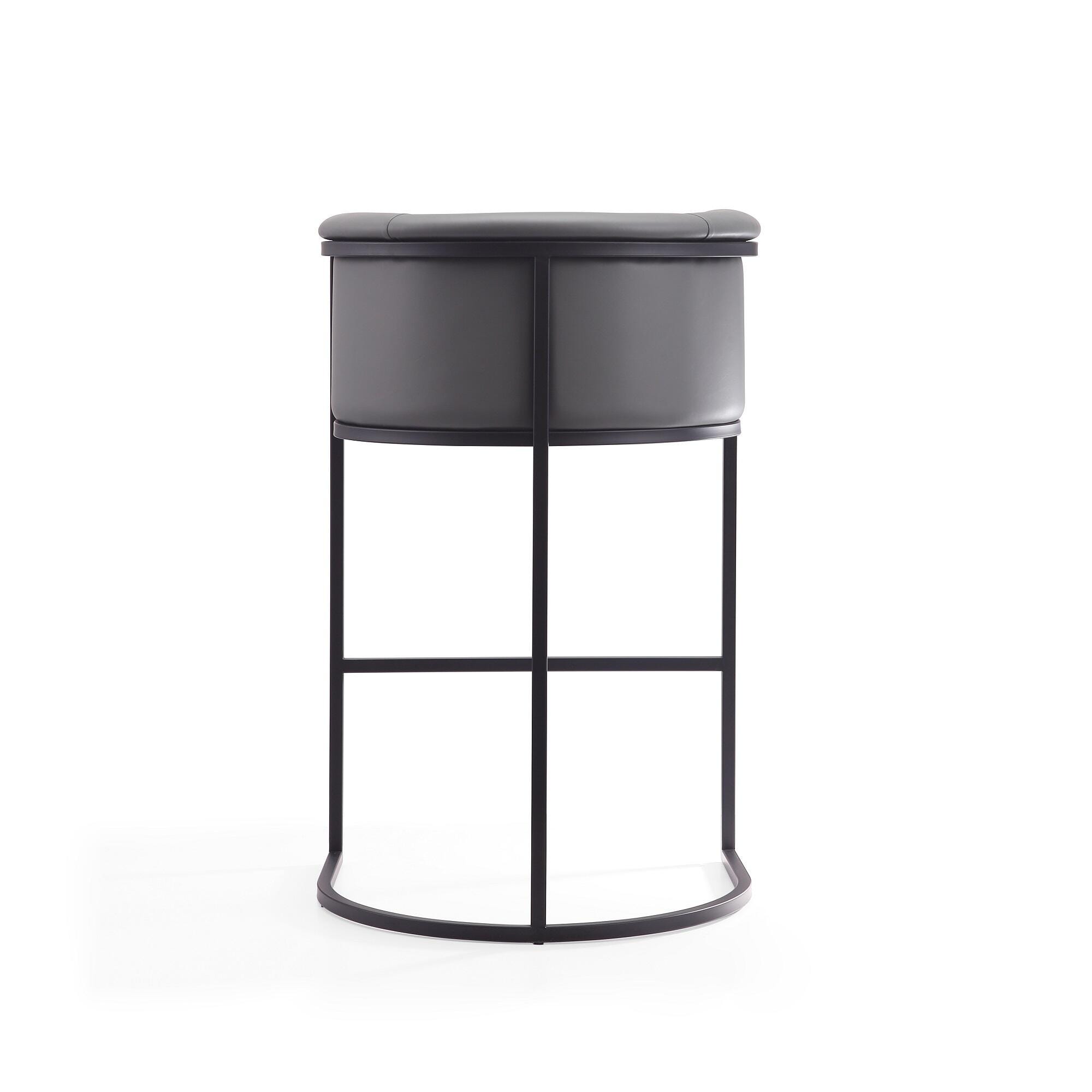 Manhattan Comfort Cosmopolitan Bar Height Bar Stool, Gray, large