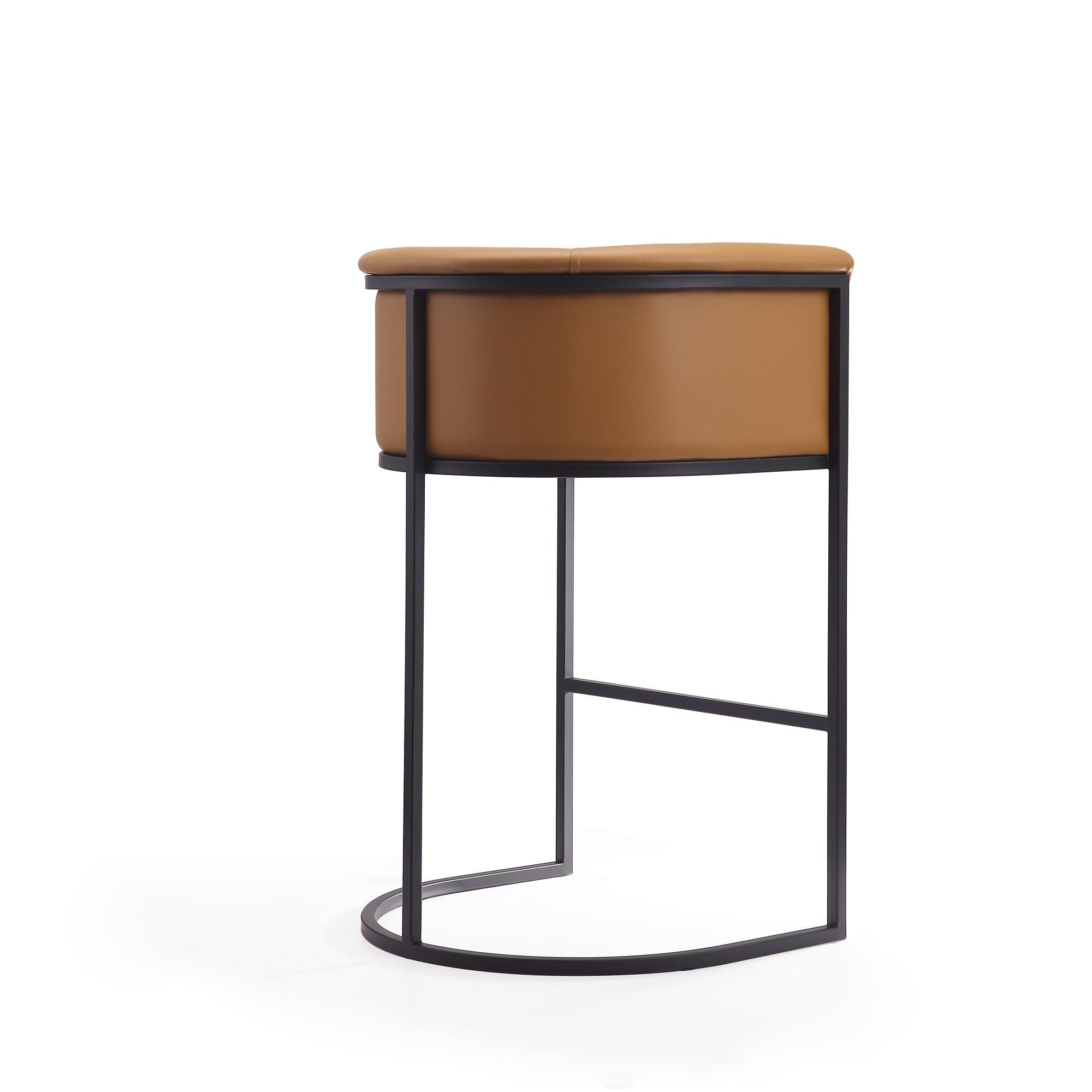 Manhattan Comfort Cosmopolitan Bar Height Bar Stool, Camel, large