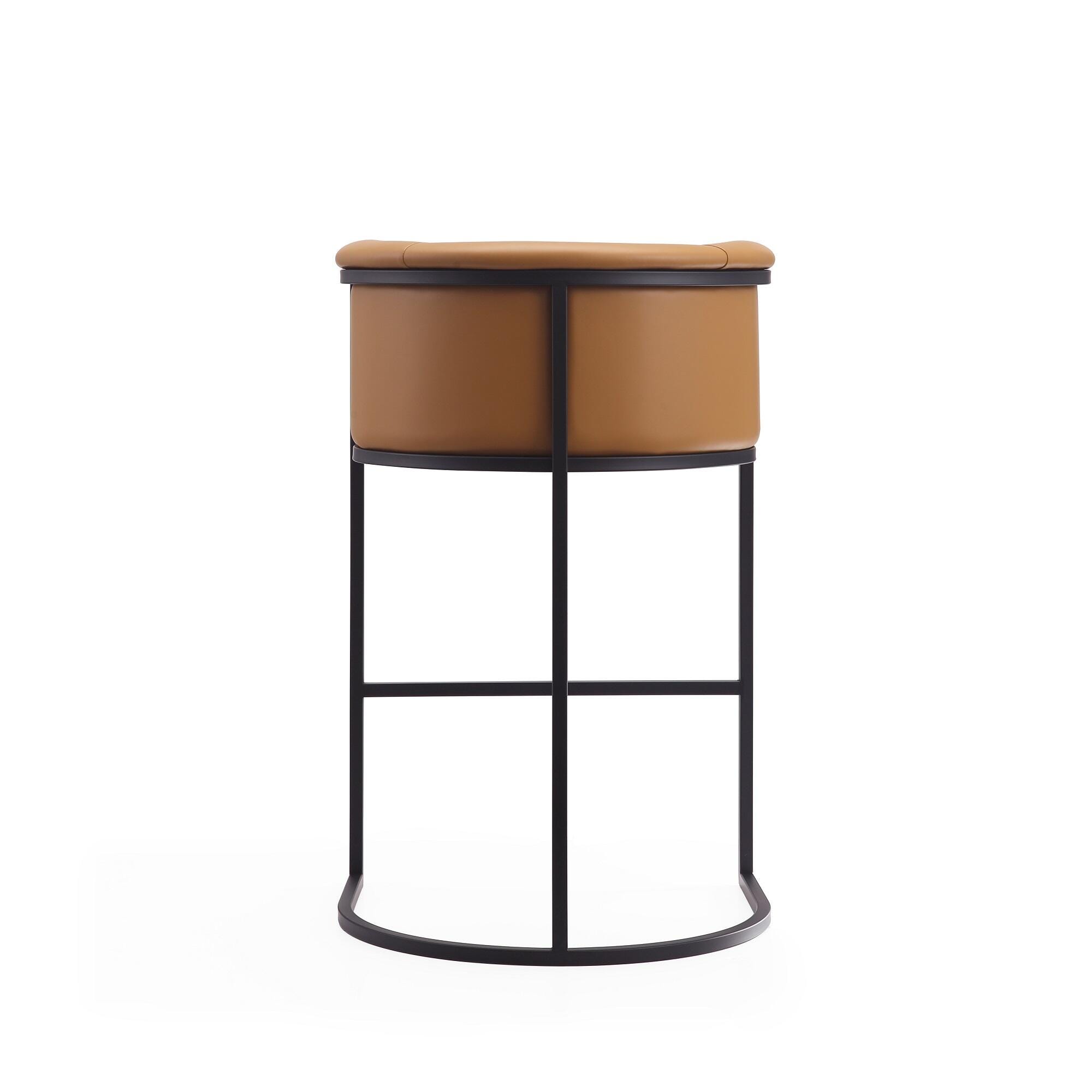 Manhattan Comfort Cosmopolitan Bar Height Bar Stool, Camel, large