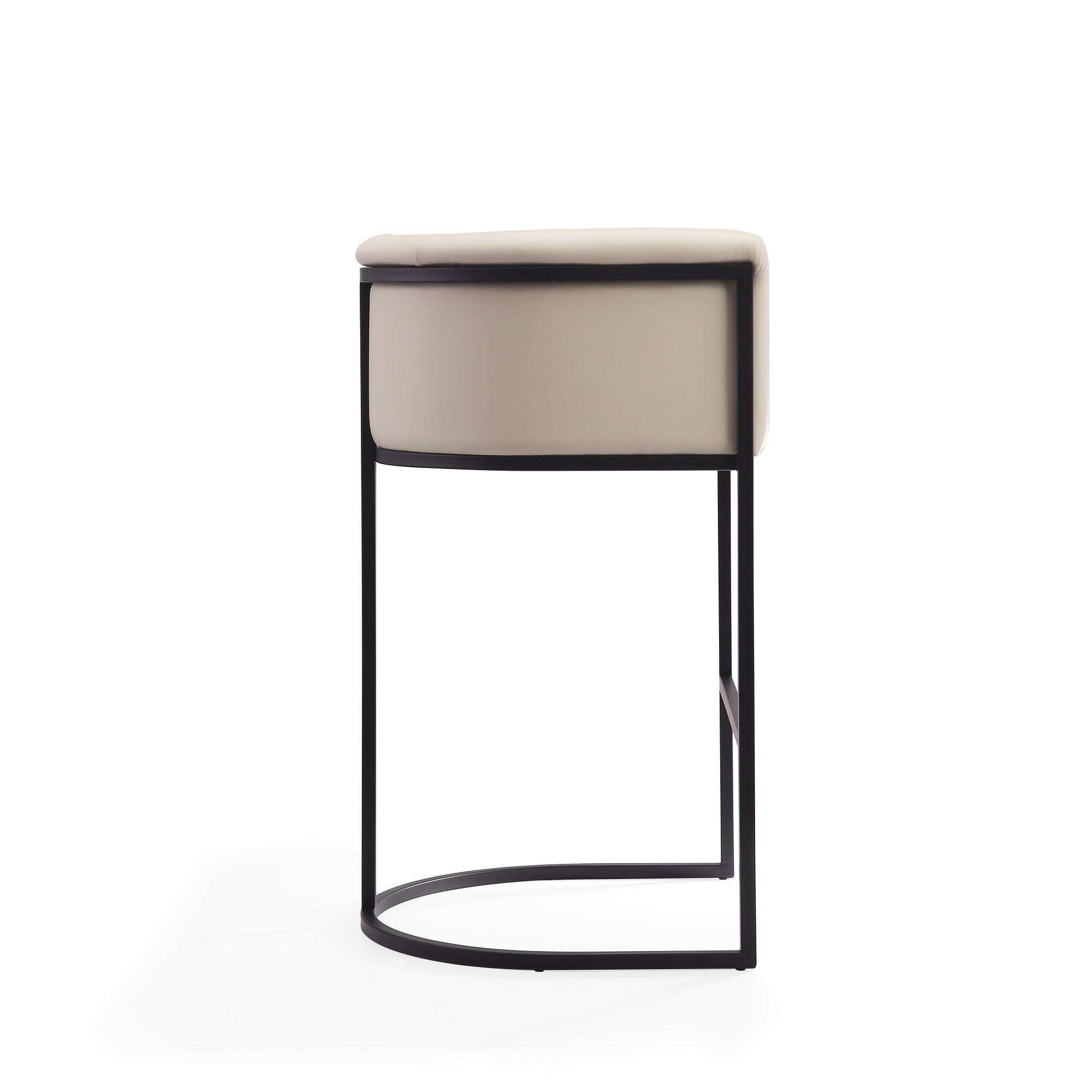 Manhattan Comfort Cosmopolitan Bar Height Bar Stool, Cream, large