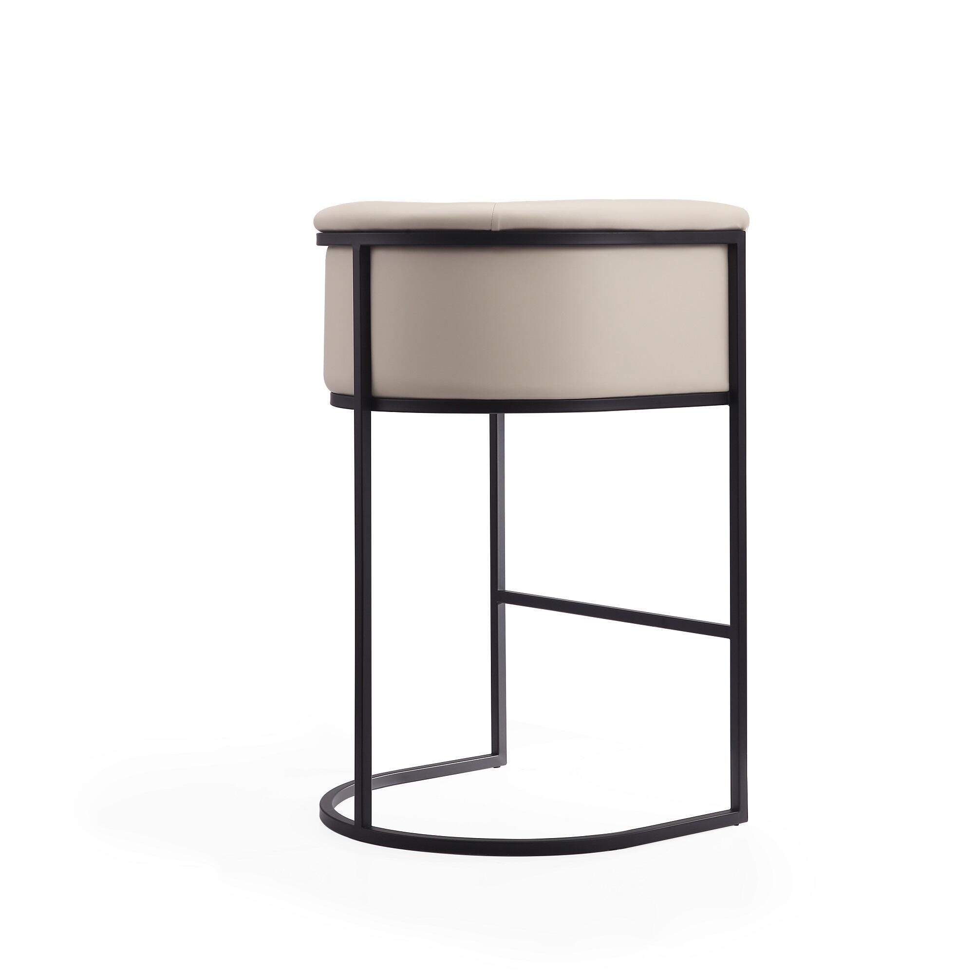Manhattan Comfort Cosmopolitan Bar Height Bar Stool, Cream, large