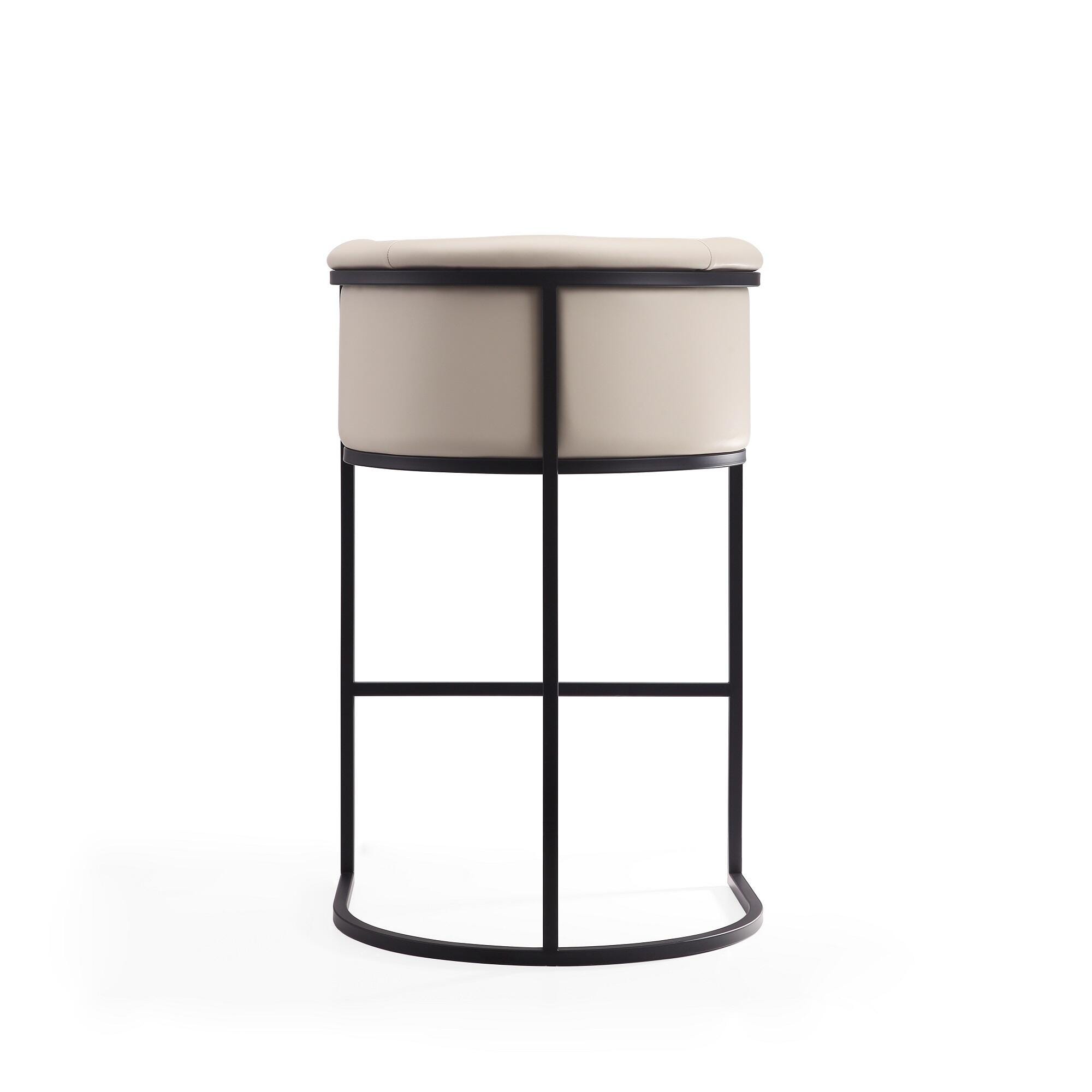 Manhattan Comfort Cosmopolitan Bar Height Bar Stool, Cream, large