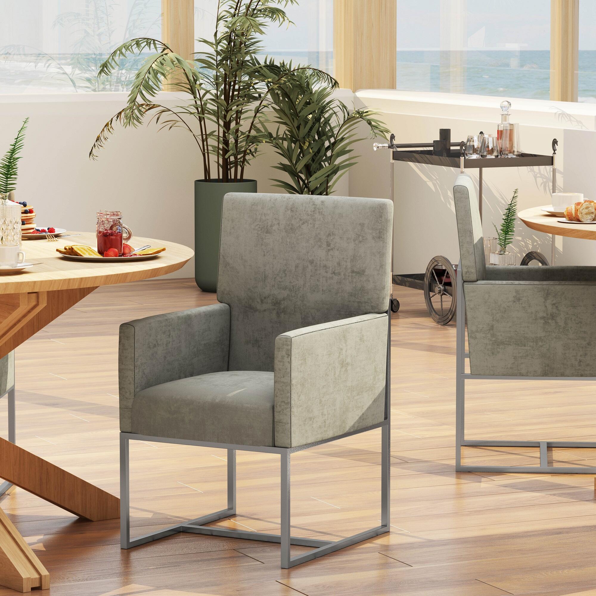 Manhattan Comfort Element Dining Chair, Steel, rollover
