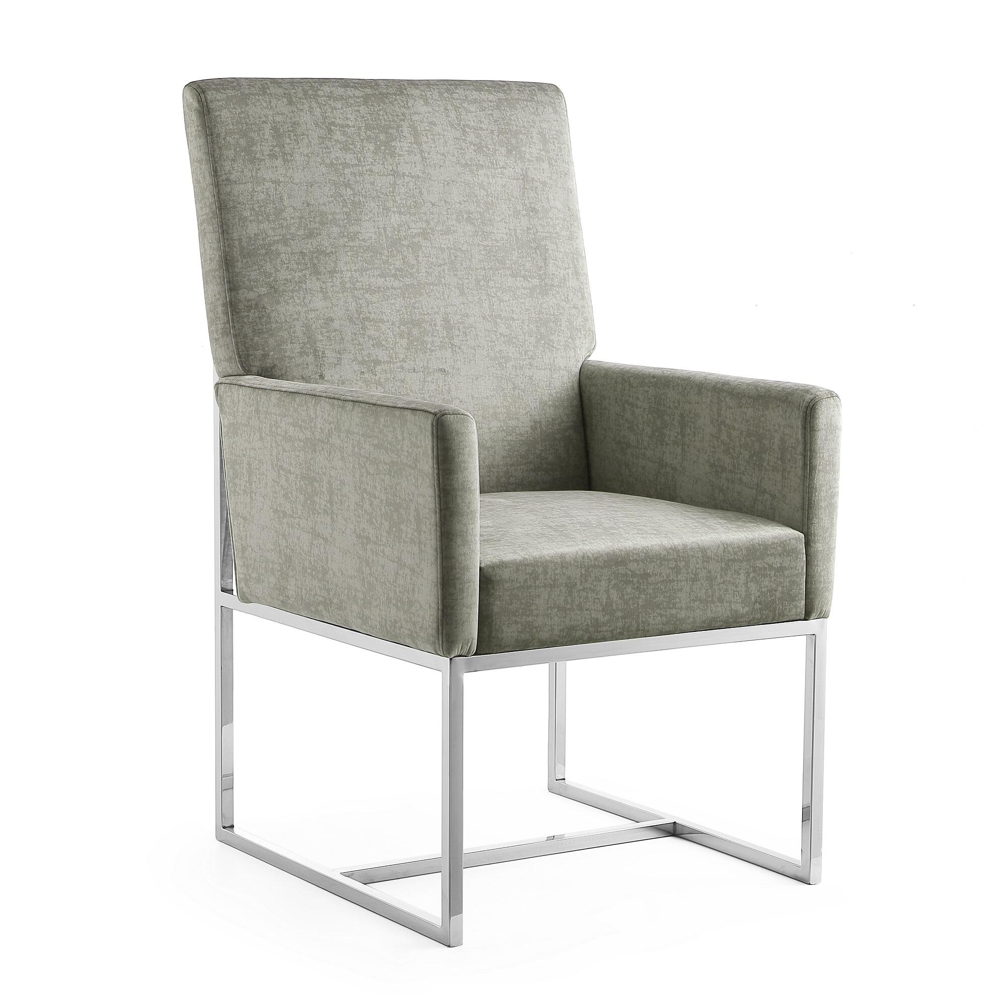 Manhattan Comfort Element Dining Chair, Steel, large