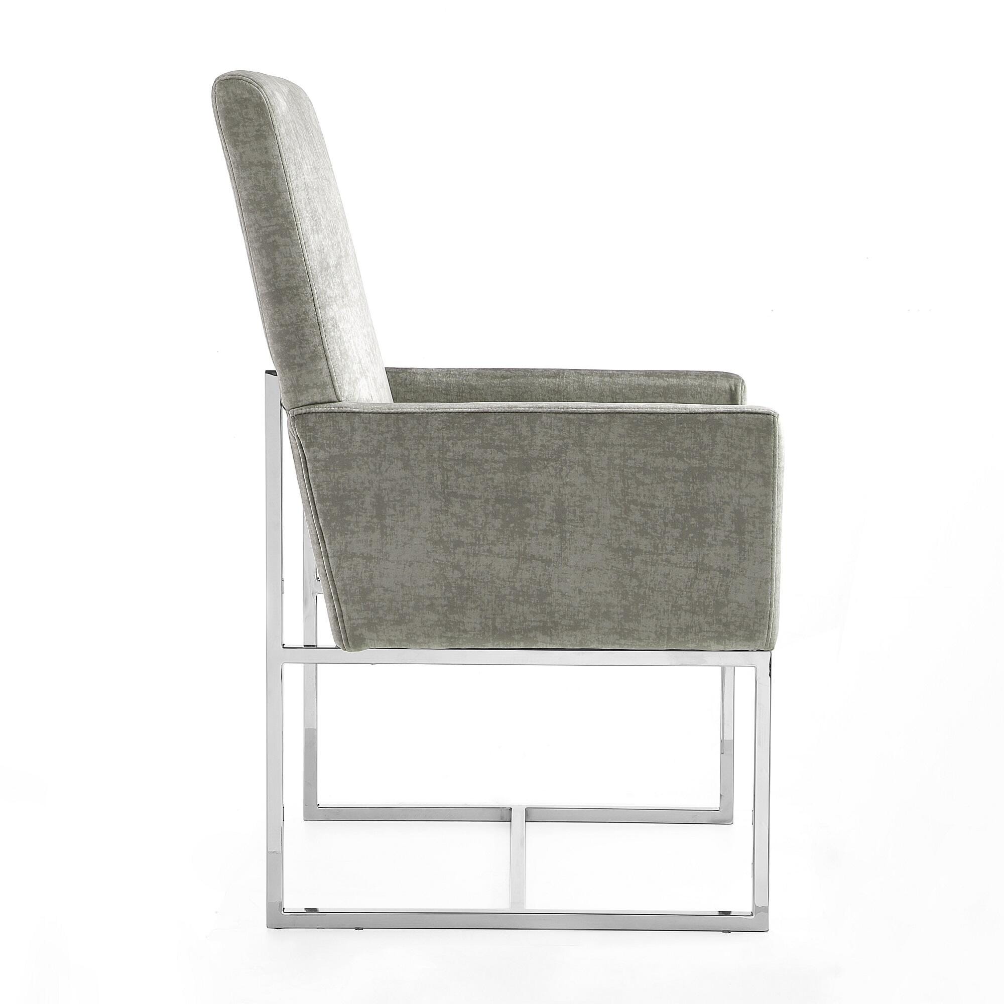 Manhattan Comfort Element Dining Chair, Steel, large