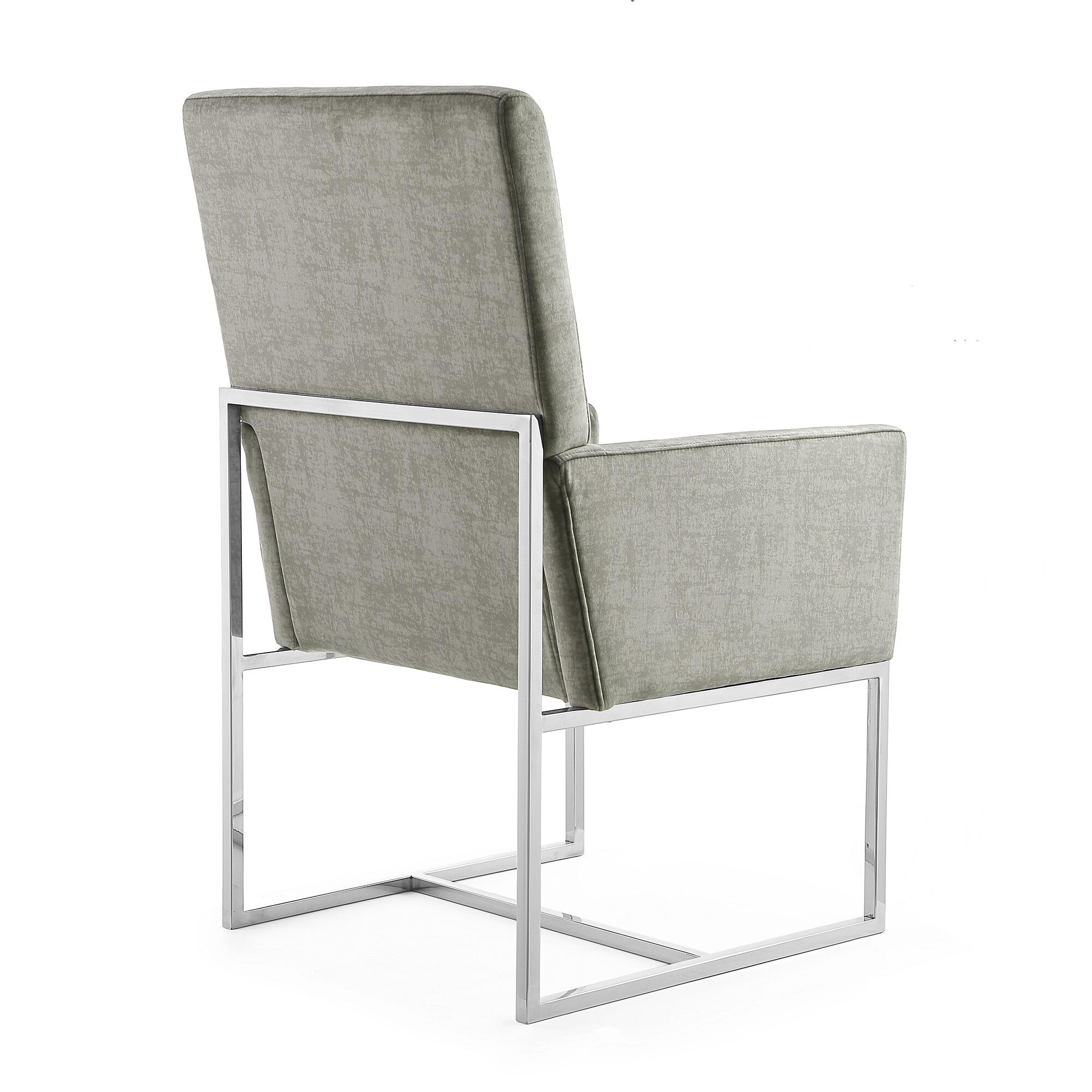 Manhattan Comfort Element Dining Chair, Steel, large