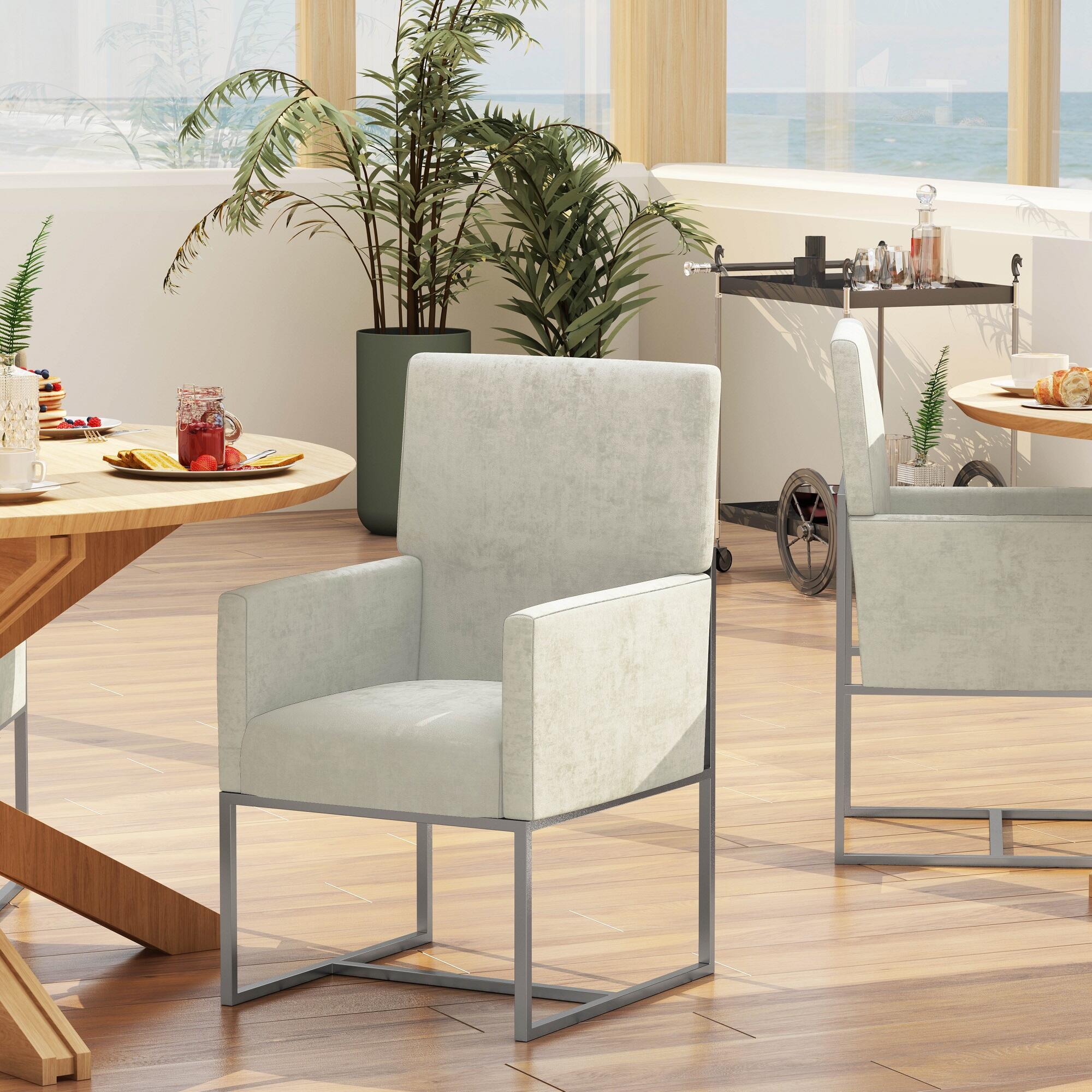 Manhattan Comfort Element Dining Chair, Champagne, rollover