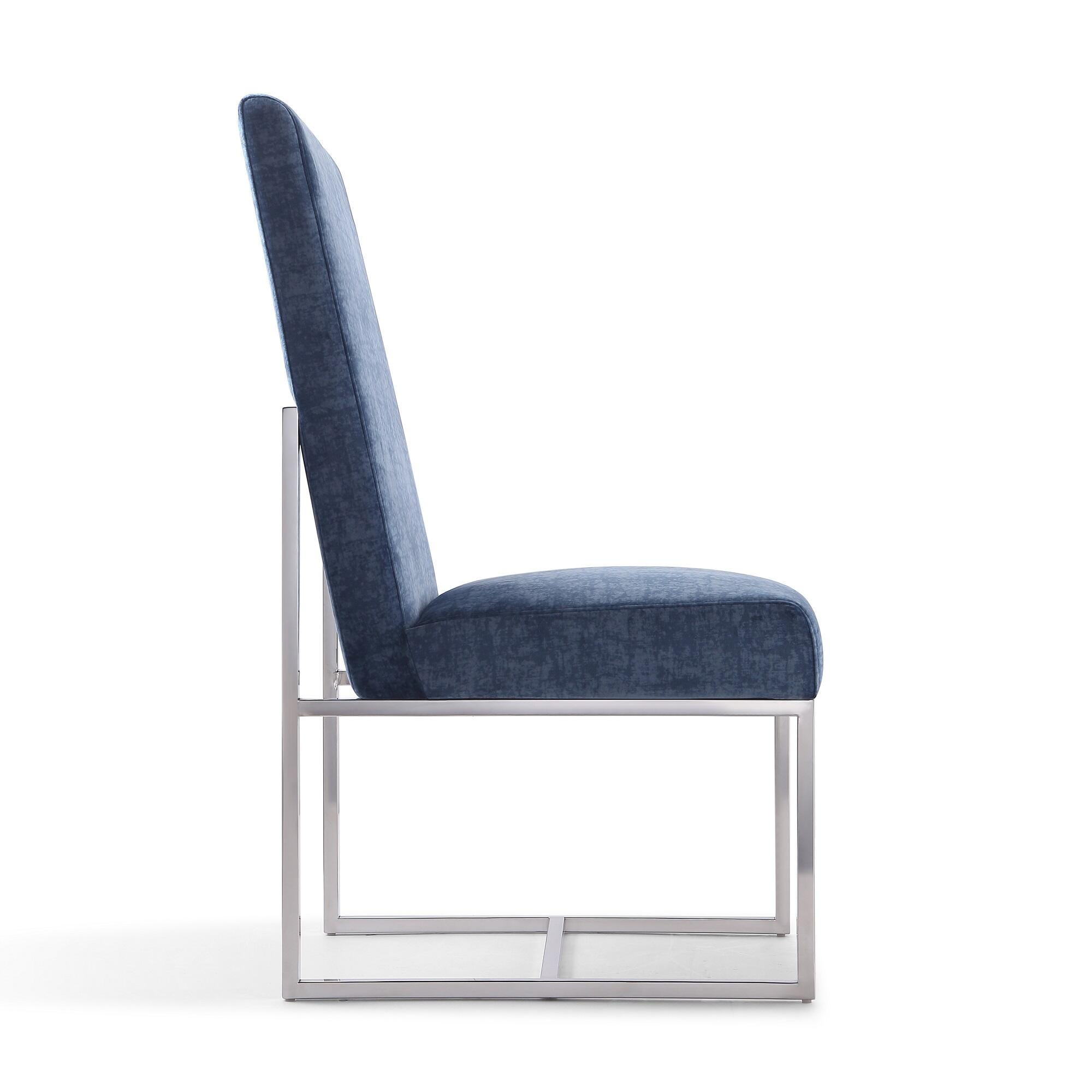 Manhattan Comfort Element Dining Chair, Blue, large