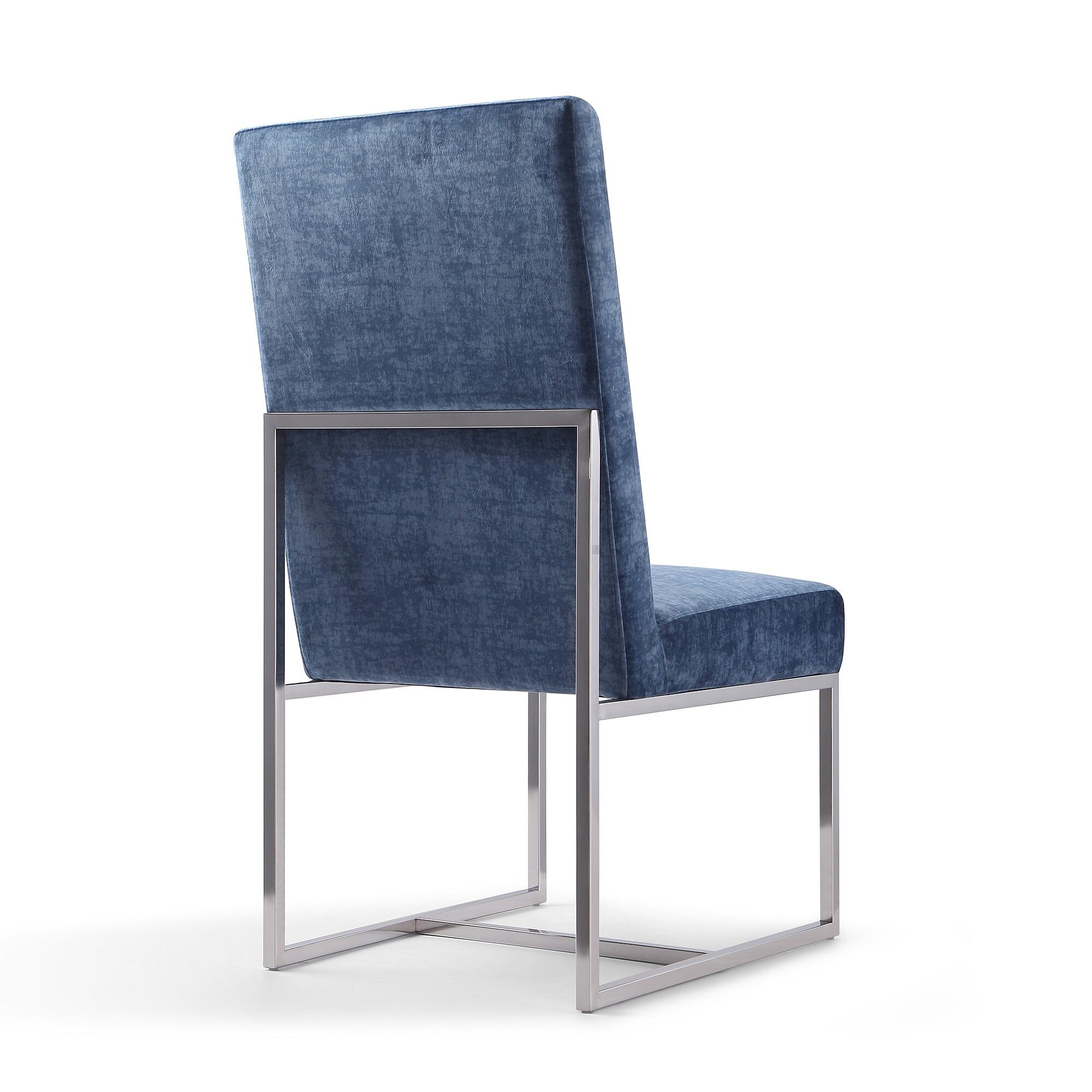 Manhattan Comfort Element Dining Chair, Blue, large