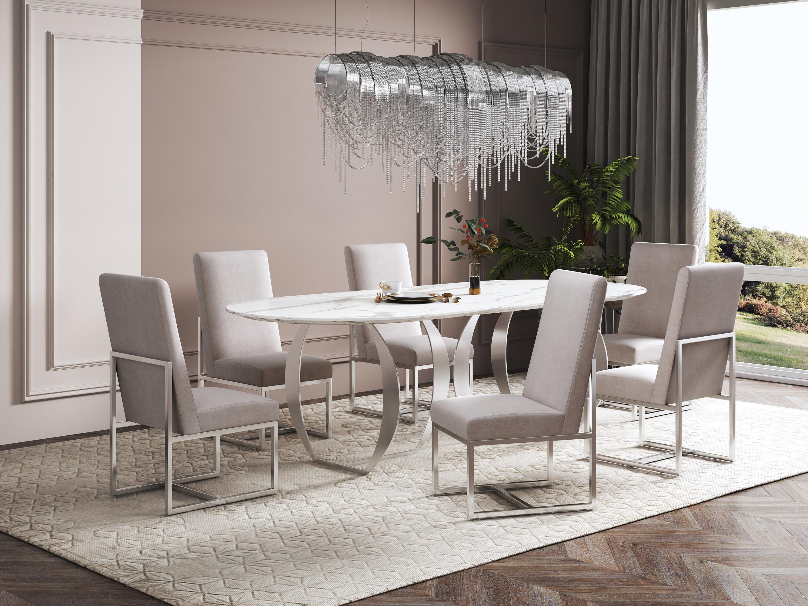 Manhattan Comfort Element Dining Chair, Champagne, rollover