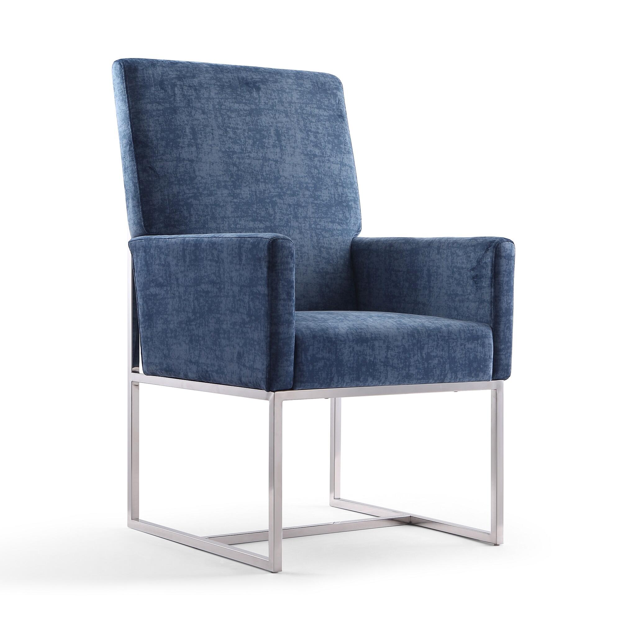 Manhattan Comfort Element Dining Chair, Blue, large