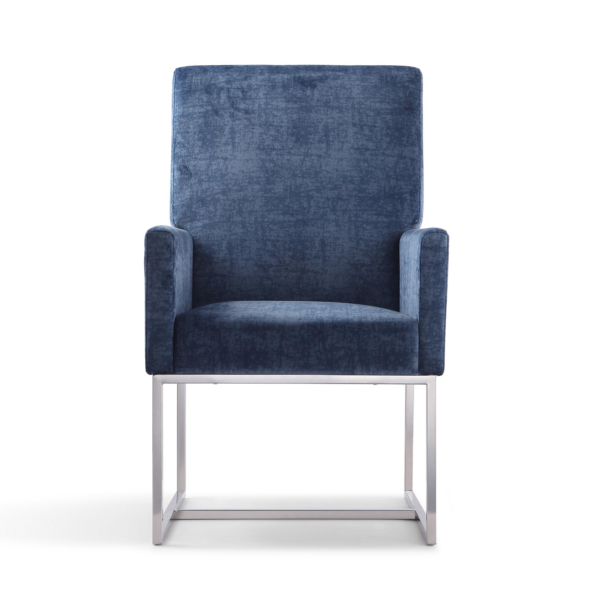 Manhattan Comfort Element Dining Chair, Blue, large