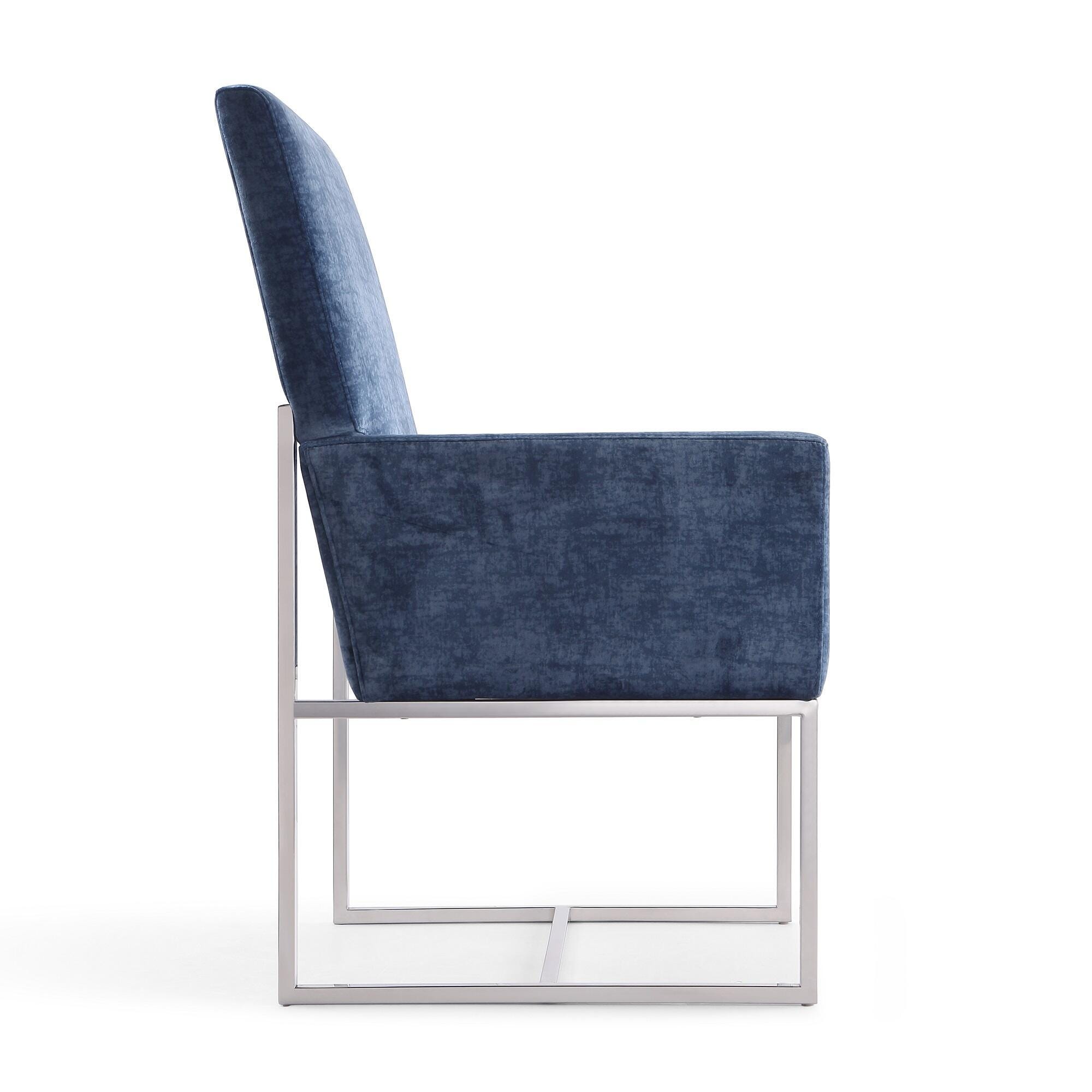 Manhattan Comfort Element Dining Chair, Blue, large
