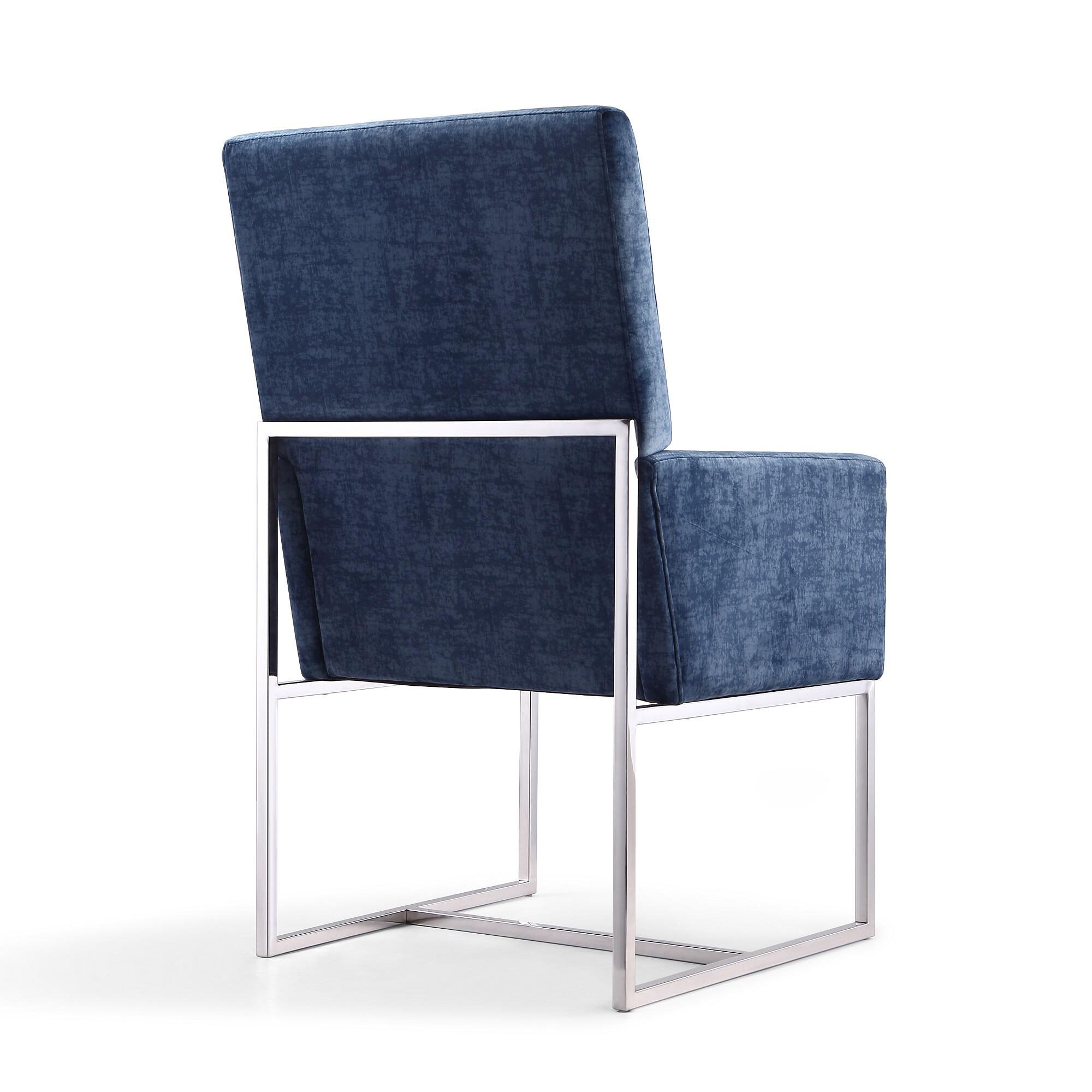 Manhattan Comfort Element Dining Chair, Blue, large