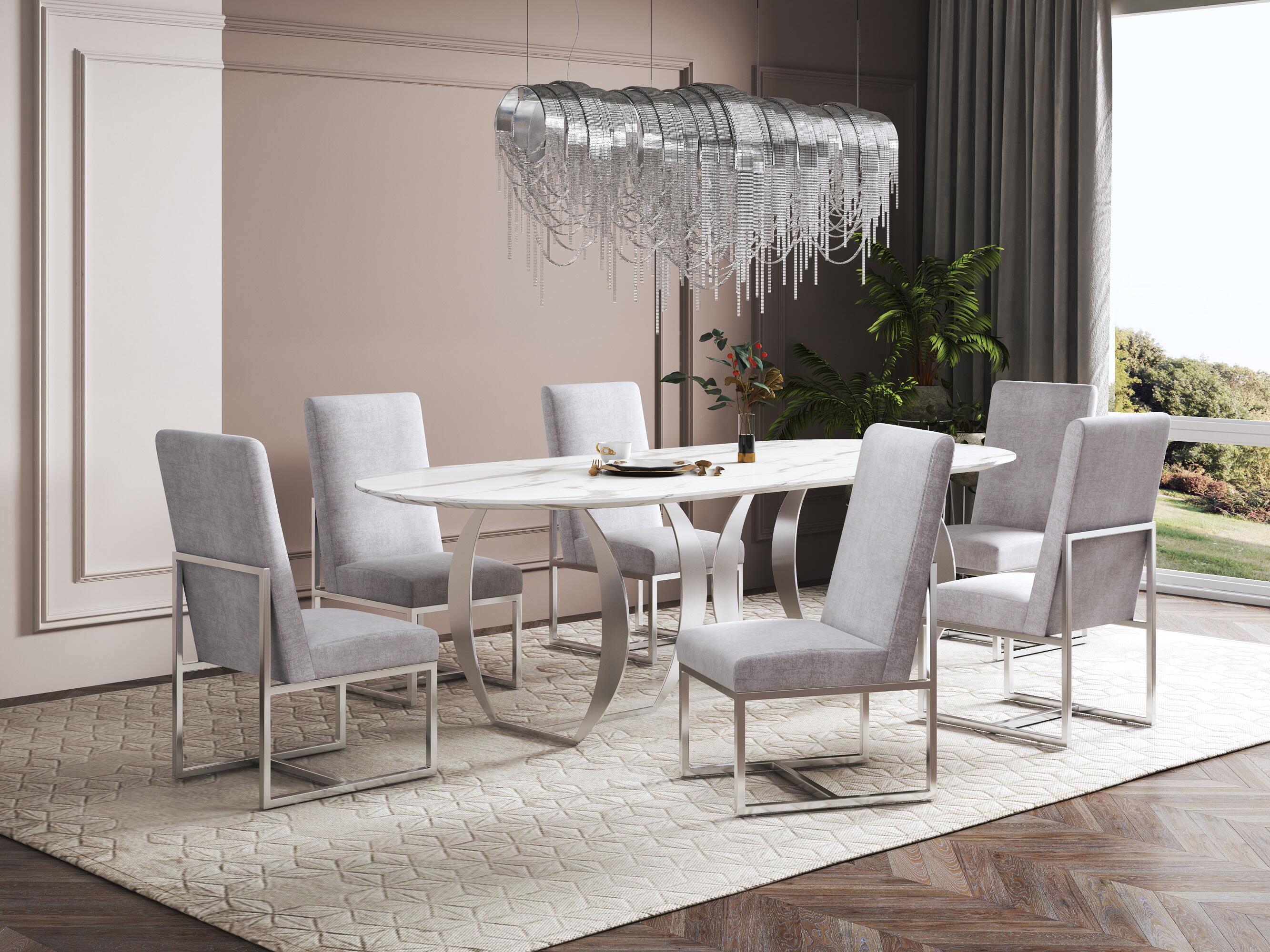Manhattan Comfort Element Dining Chair, Gray, large