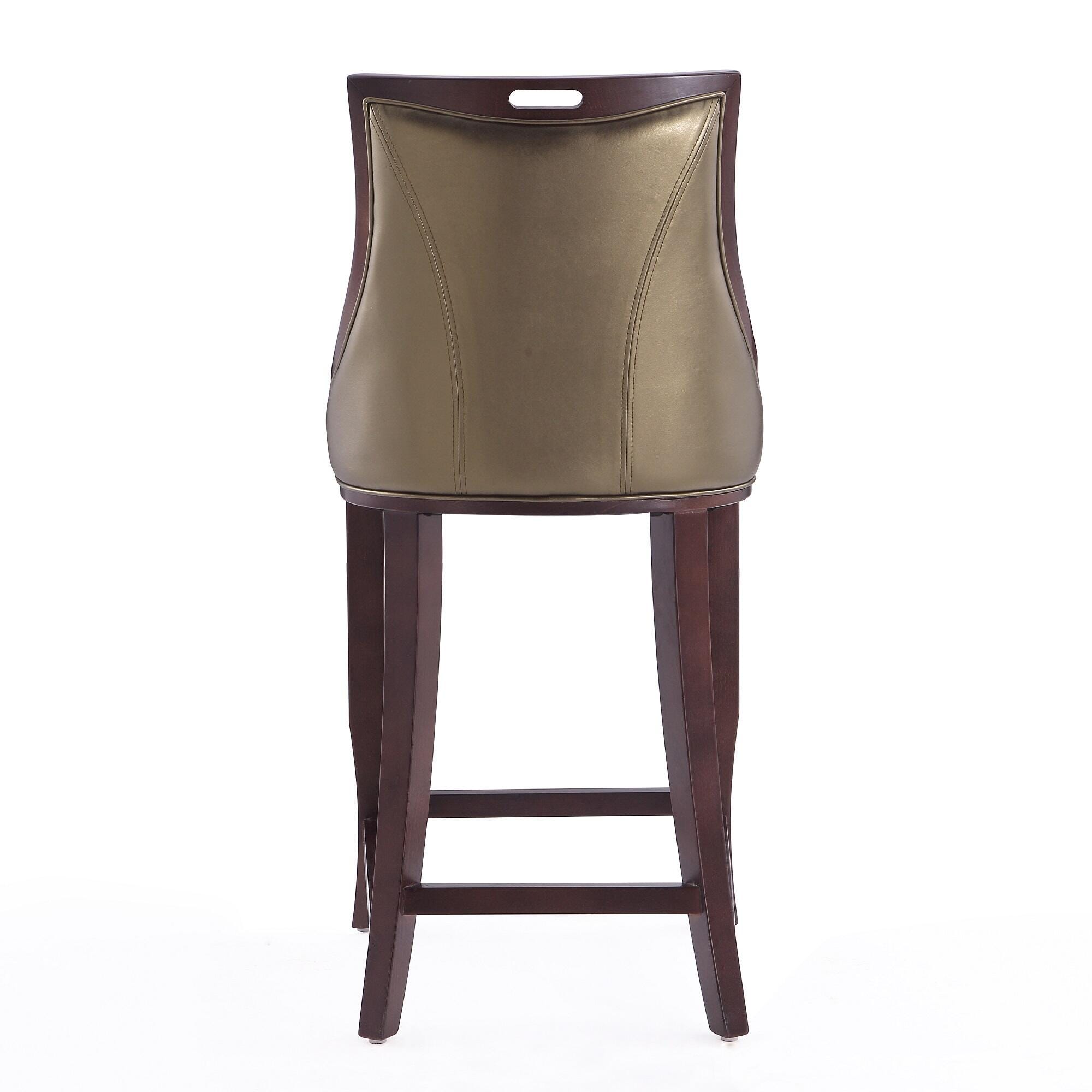 Manhattan Comfort Emperor Bar Height Bar Stool, Bronze, large