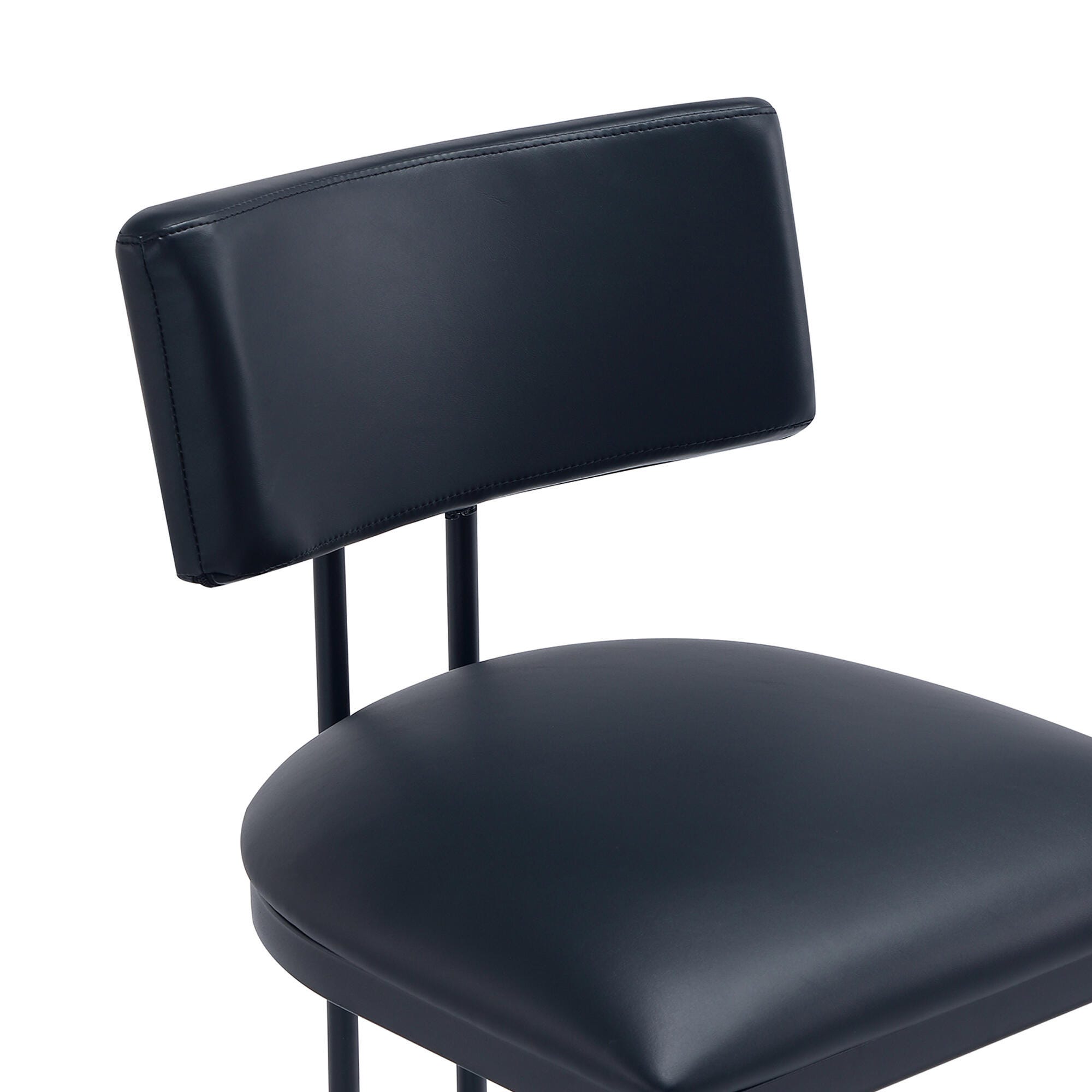 Manhattan Comfort Juno Side Chair (Set of 2), Black, large
