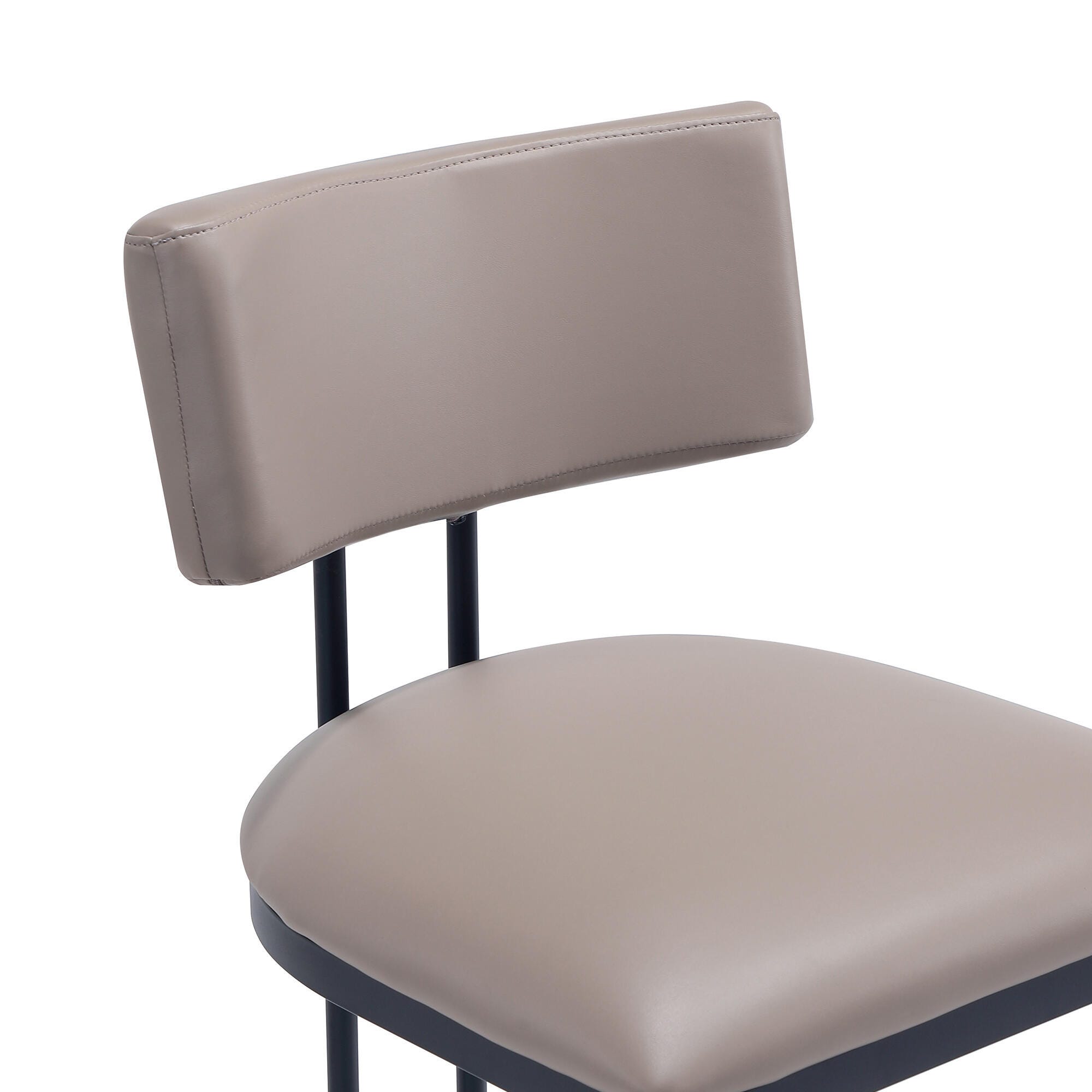 Manhattan Comfort Juno Side Chair (Set of 2), Taupe, large