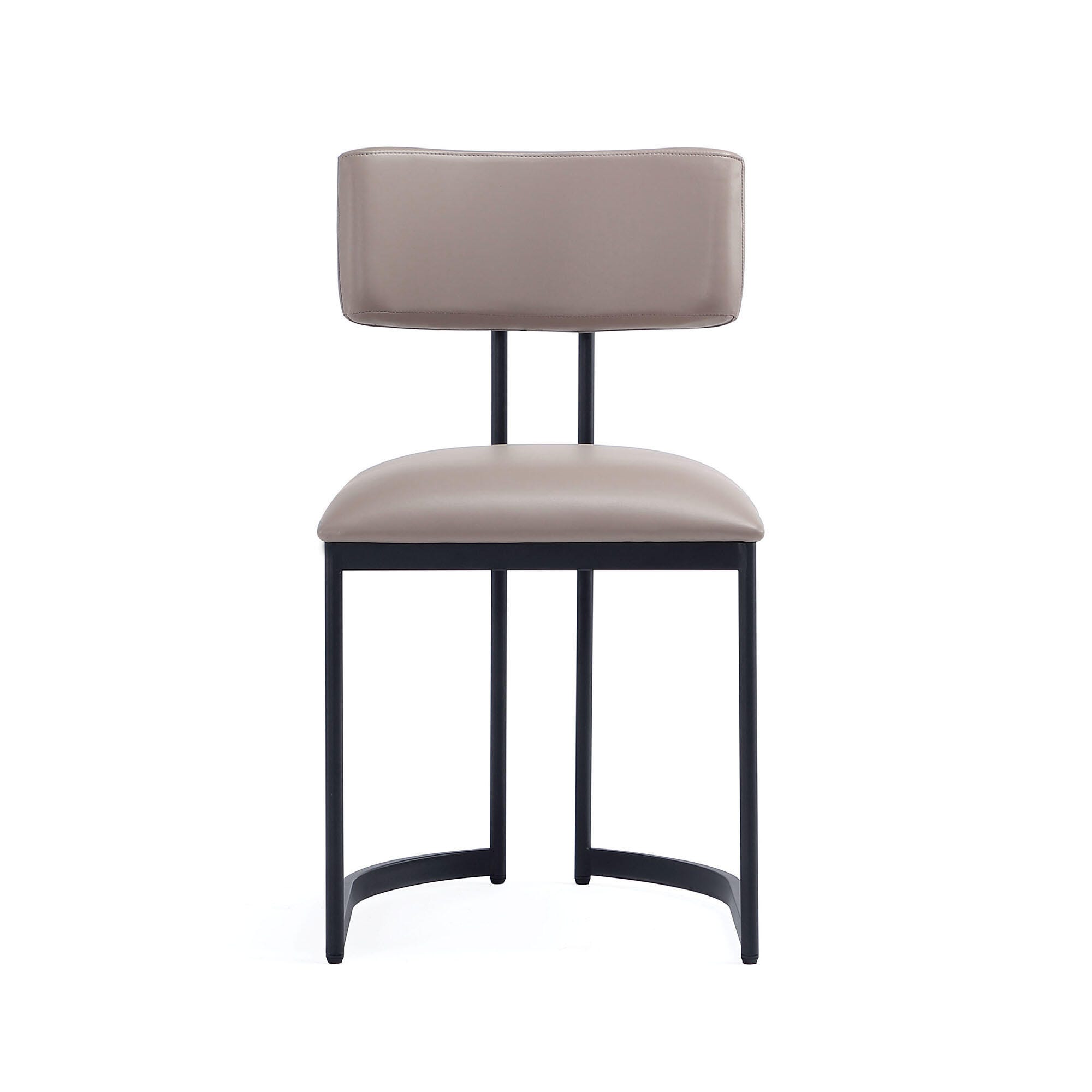 Manhattan Comfort Juno Side Chair (Set of 2), Taupe, large