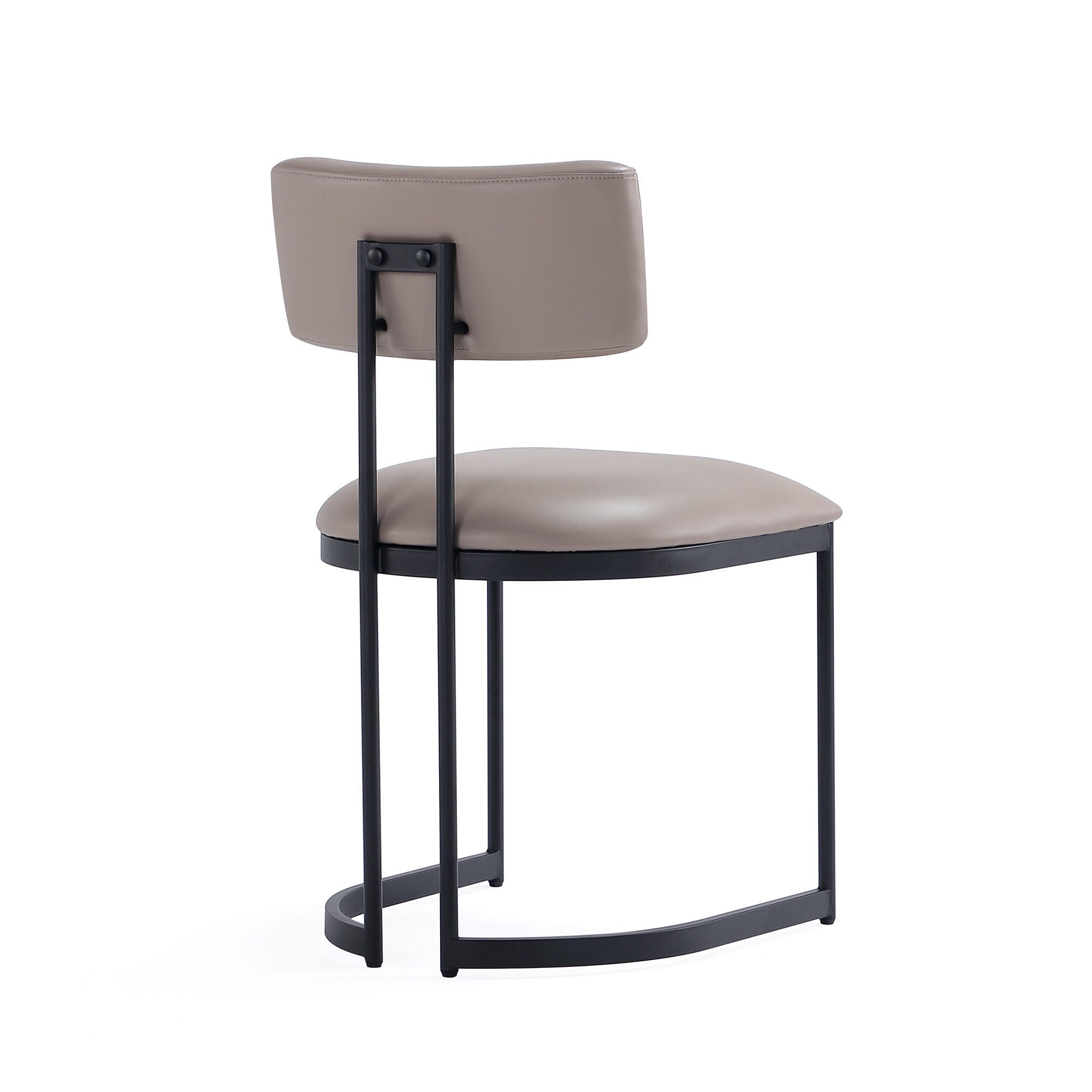 Manhattan Comfort Juno Side Chair (Set of 2), Taupe, large