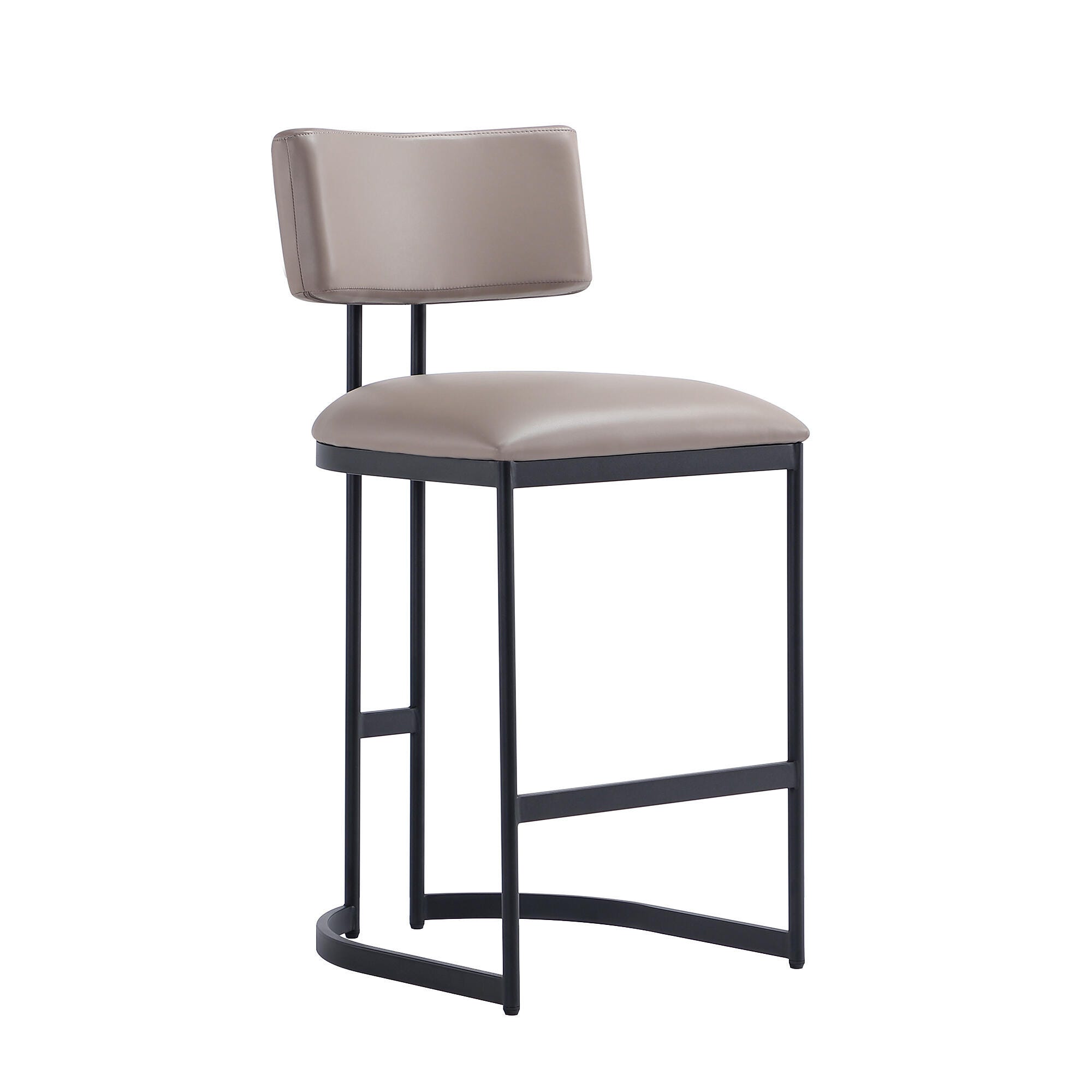 Manhattan Comfort Juno Counter Height Bar Stool, Taupe, large