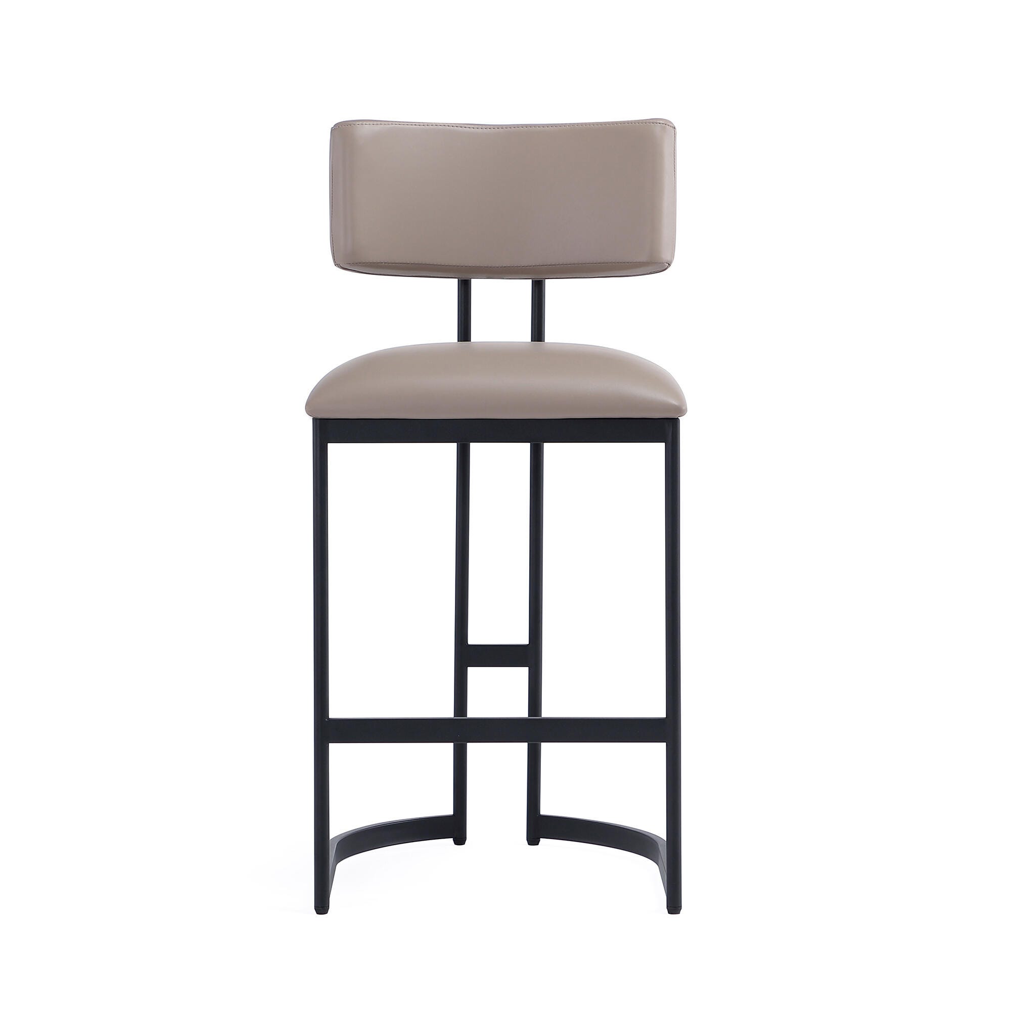 Manhattan Comfort Juno Counter Height Bar Stool, Taupe, large