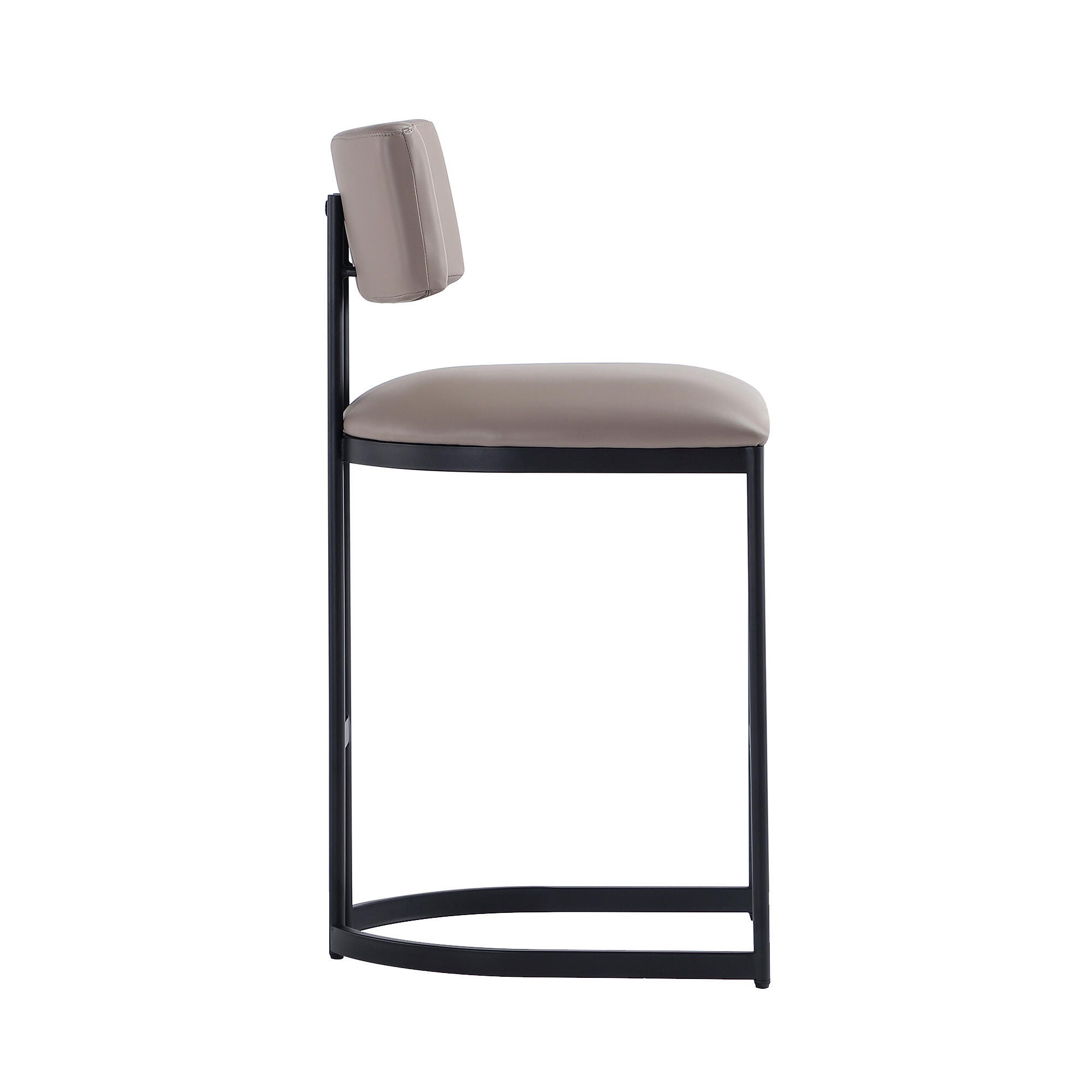 Manhattan Comfort Juno Counter Height Bar Stool, Taupe, large