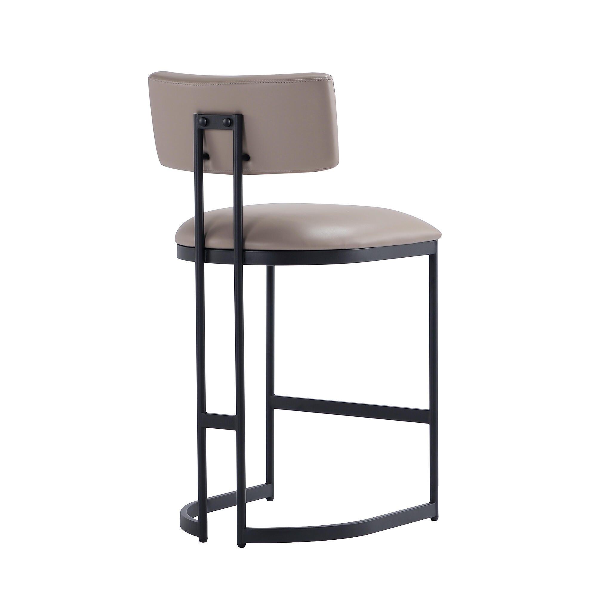 Manhattan Comfort Juno Counter Height Bar Stool, Taupe, large
