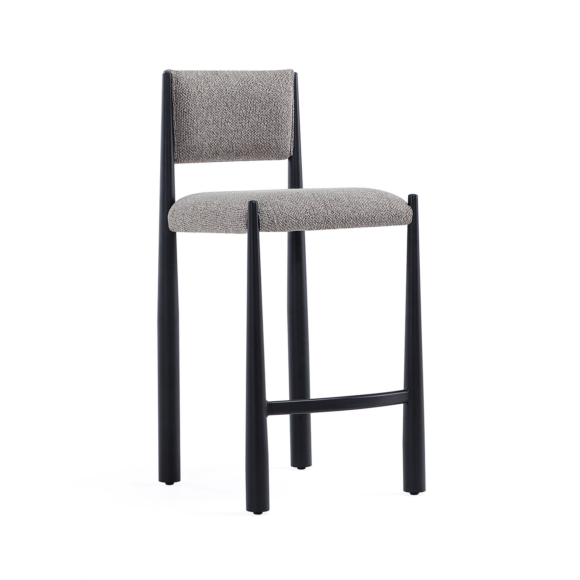Manhattan Comfort Lennor Counter Height Bar Stool, Mushroom, large