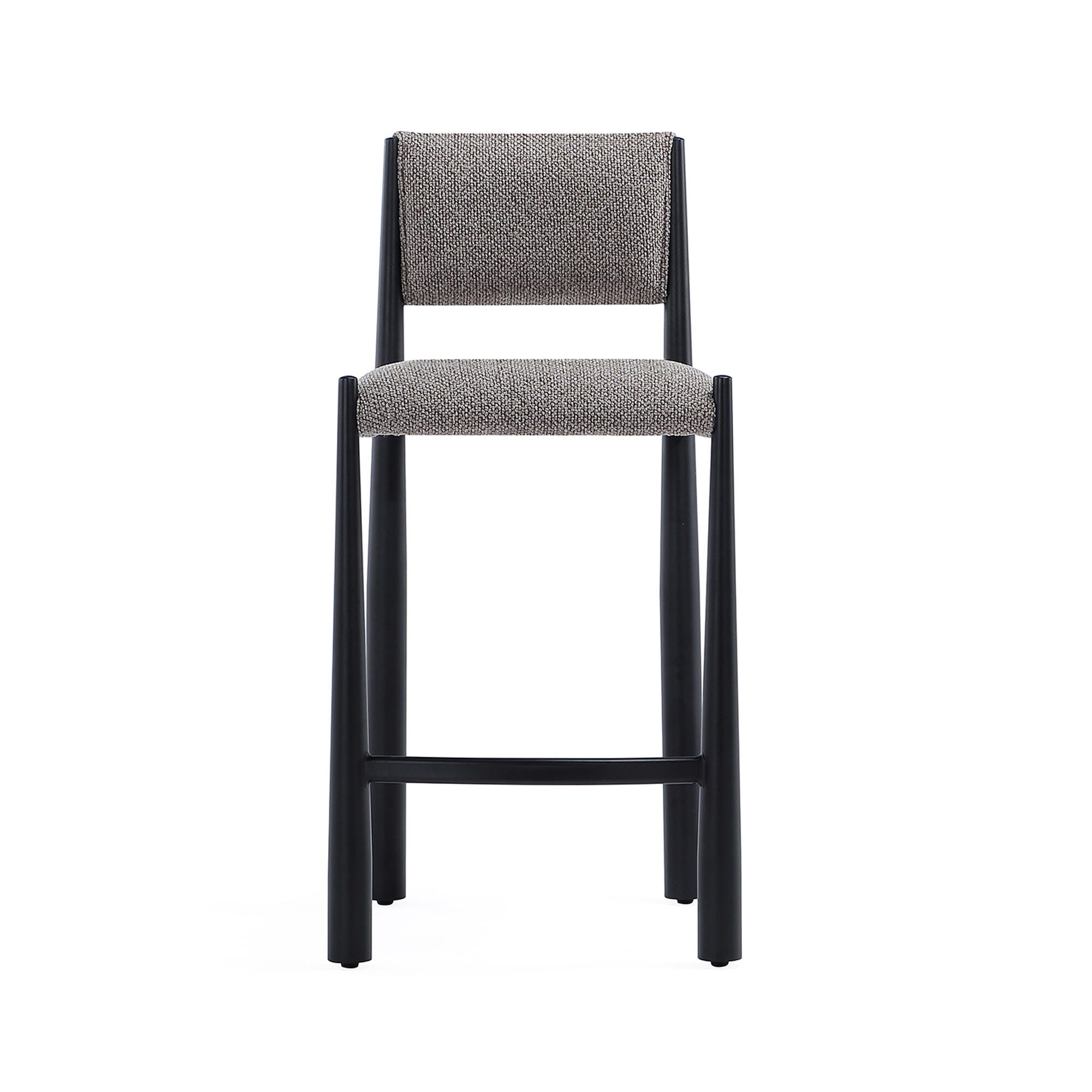 Manhattan Comfort Lennor Counter Height Bar Stool, Mushroom, large
