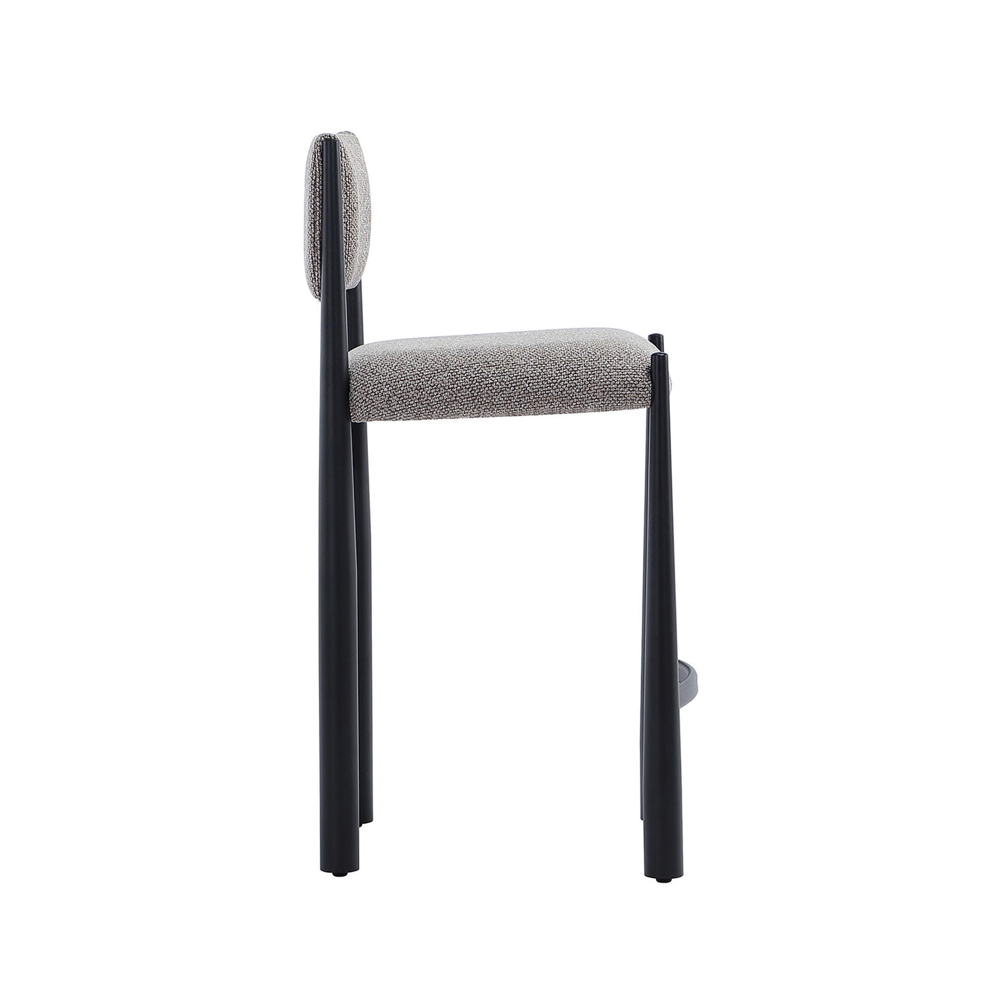 Manhattan Comfort Lennor Counter Height Bar Stool, Mushroom, large
