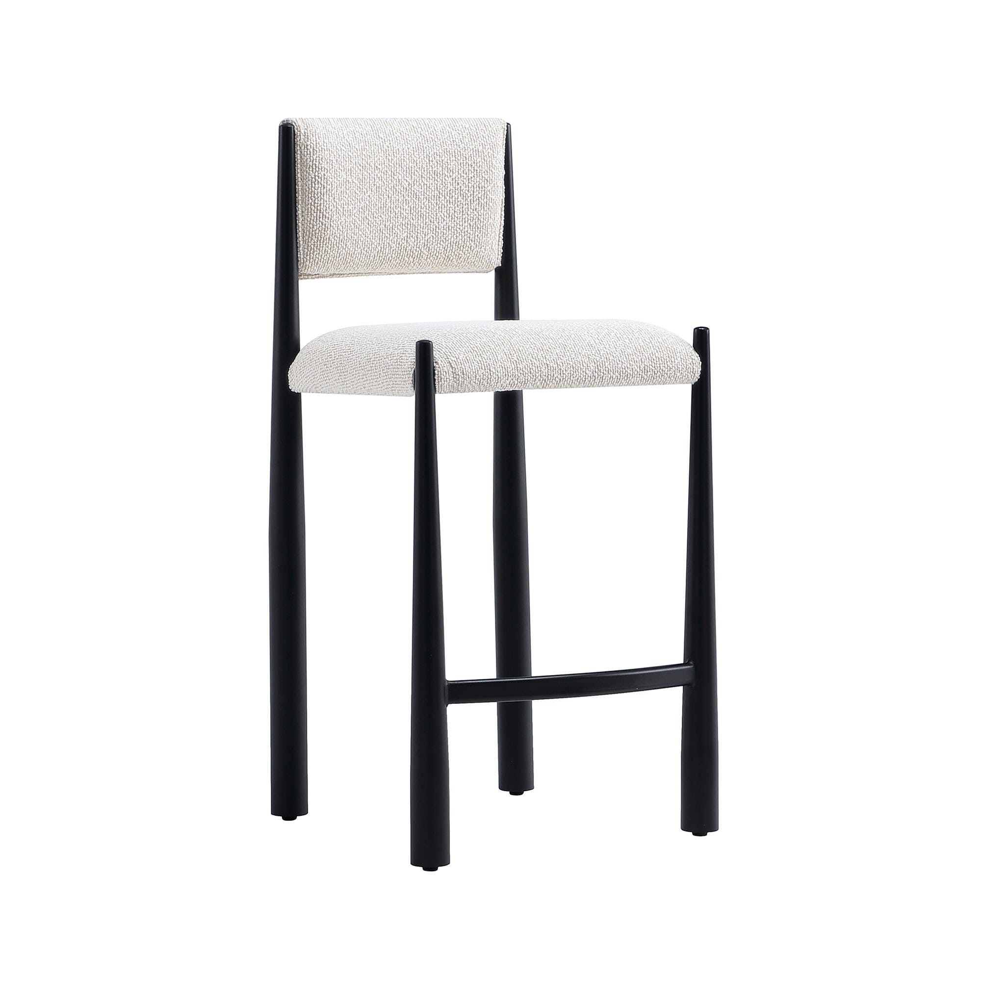 Manhattan Comfort Lennor Counter Height Bar Stool, Cream, large